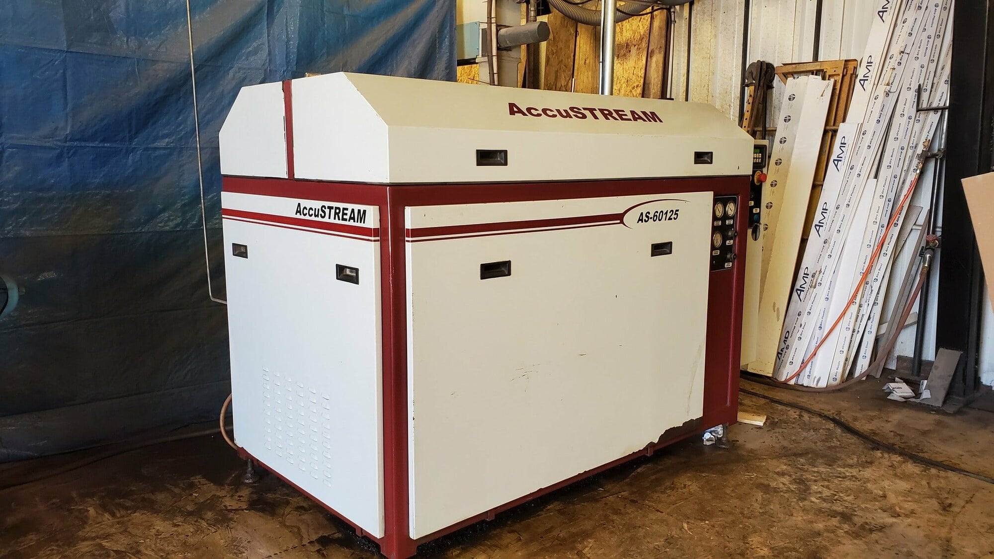 4' x 8' Jet Edge 48 High Rail Waterjet, 2001 - 60,000 PSI