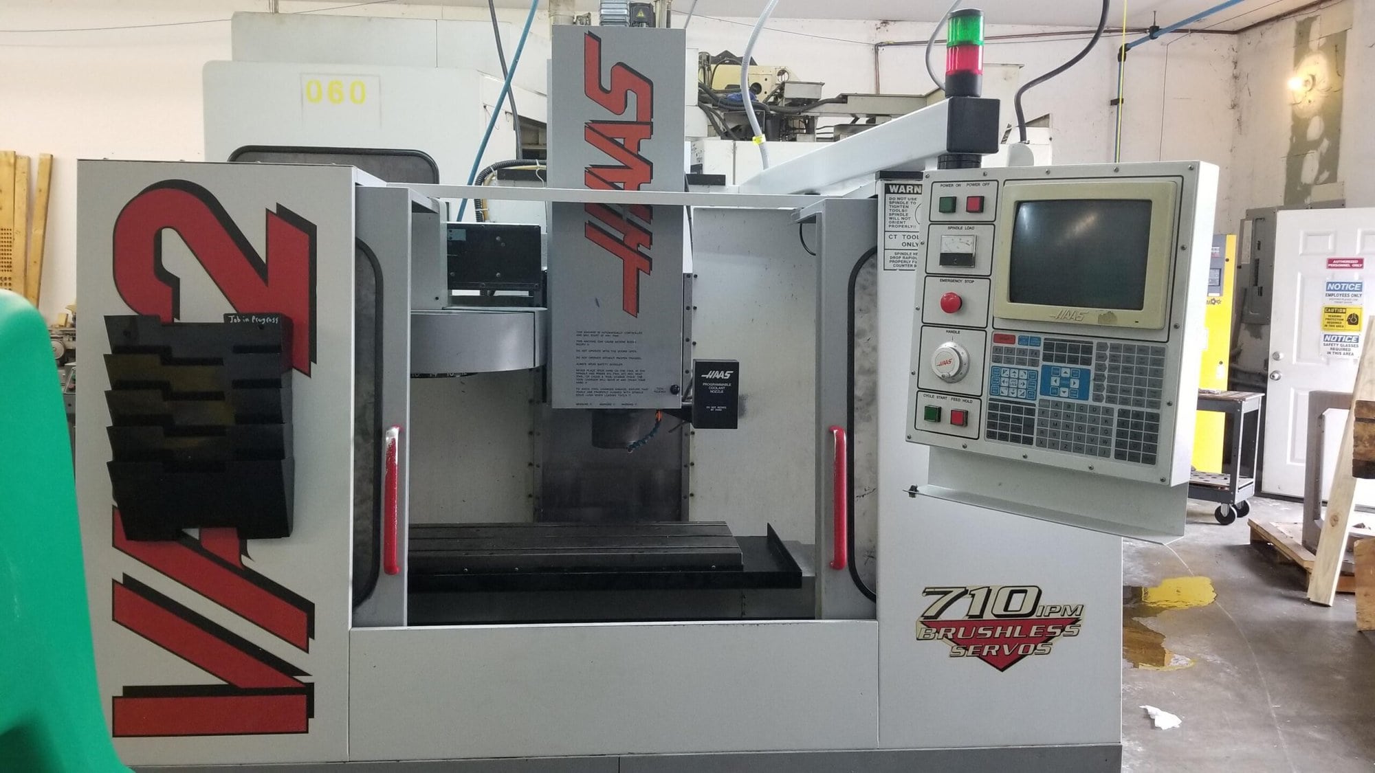 Haas VF-2 VMC, 1996- Rotary Indexer, Tailstock