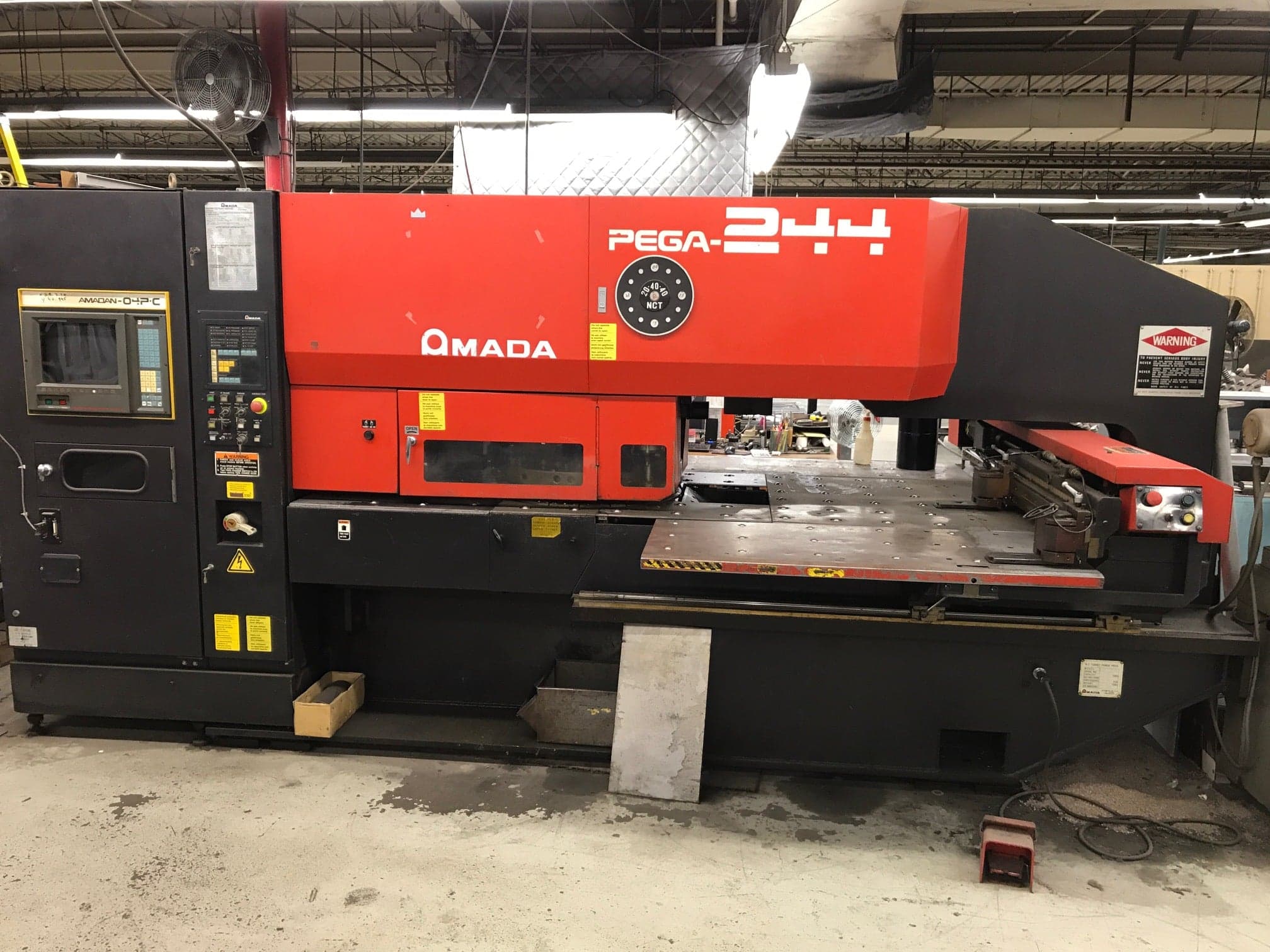 22 Ton Amada Pega 244 CNC Turret Punch, 1996