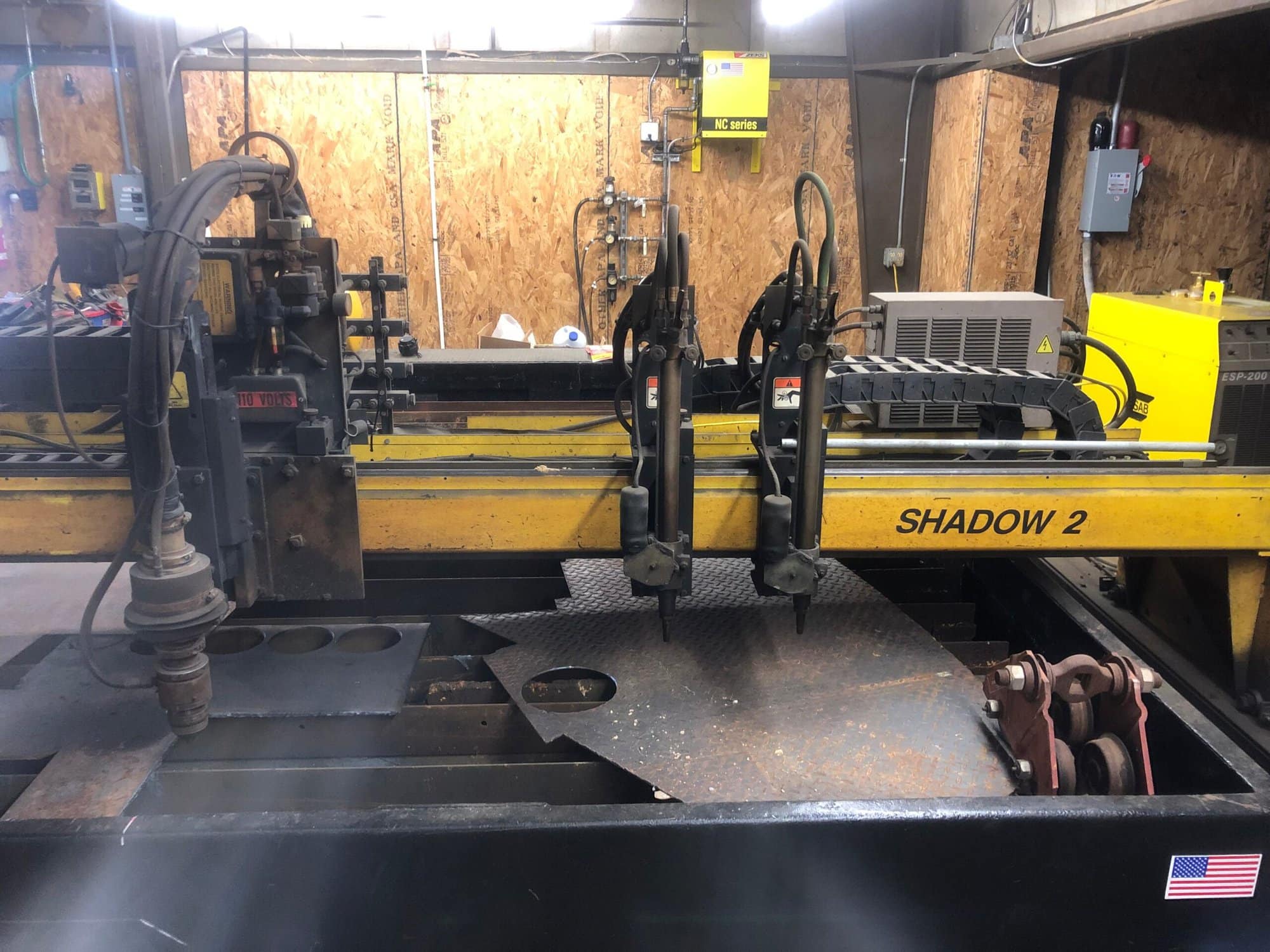 12' X 12' Shadow 2 CNC Plasma, 1999 - ESAB ESP-200 Power Source, 10 Amps Full Load Current - Image 2