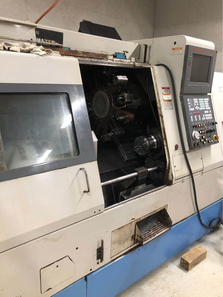 Mazak Super Quick Turn 18MS, 1996 - Sub Spindle, LNS Barfeed 12 Ft.