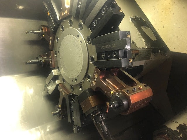Mazak Super Quick Turn SQT 18M Mark II CNC Lathe, 1995 - Live Tools, Parts Catcher - Image 6