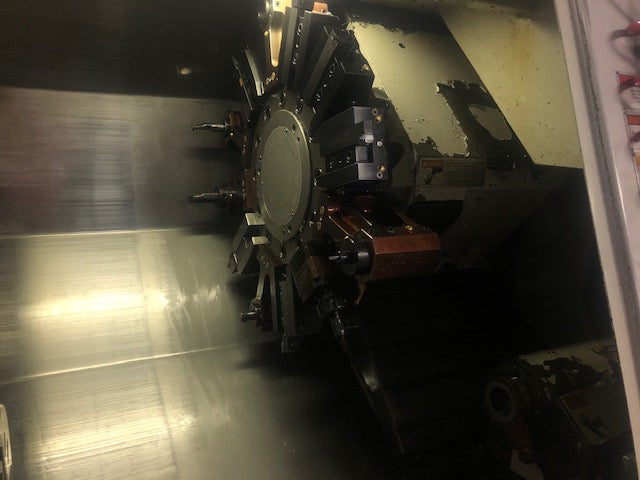 Mazak Super Quick Turn SQT 18M Mark II CNC Lathe, 1995 - Live Tools, Parts Catcher - Image 10