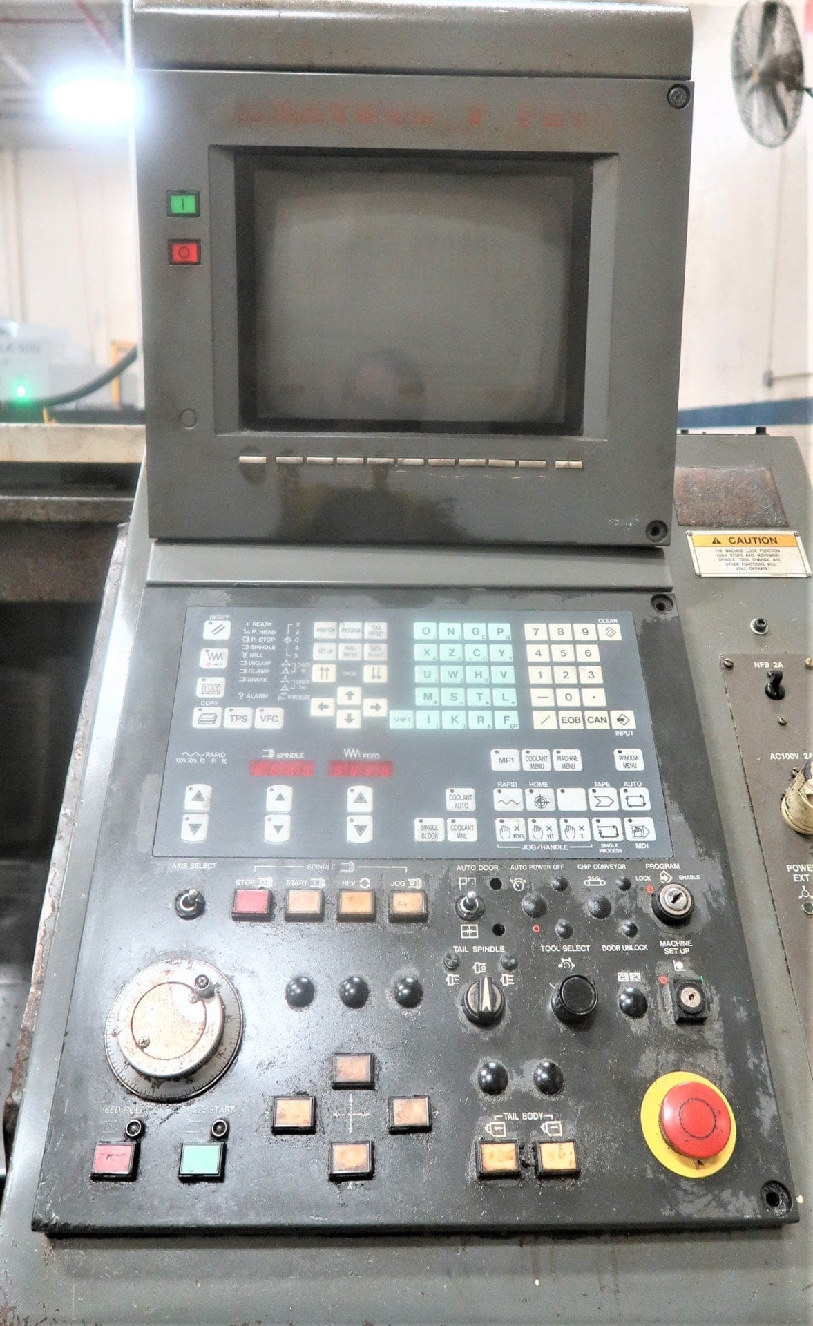 Mazak Quick Turn 20 HP CNC Lathe 1998 - M plus Control, Tool Setter, Tailstock (1/2) - Image 6