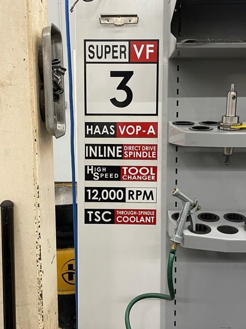 Haas VF-3SS VMC, 2004 - 12k RPM, TSC, Under Power, Available Immediately - Image 8