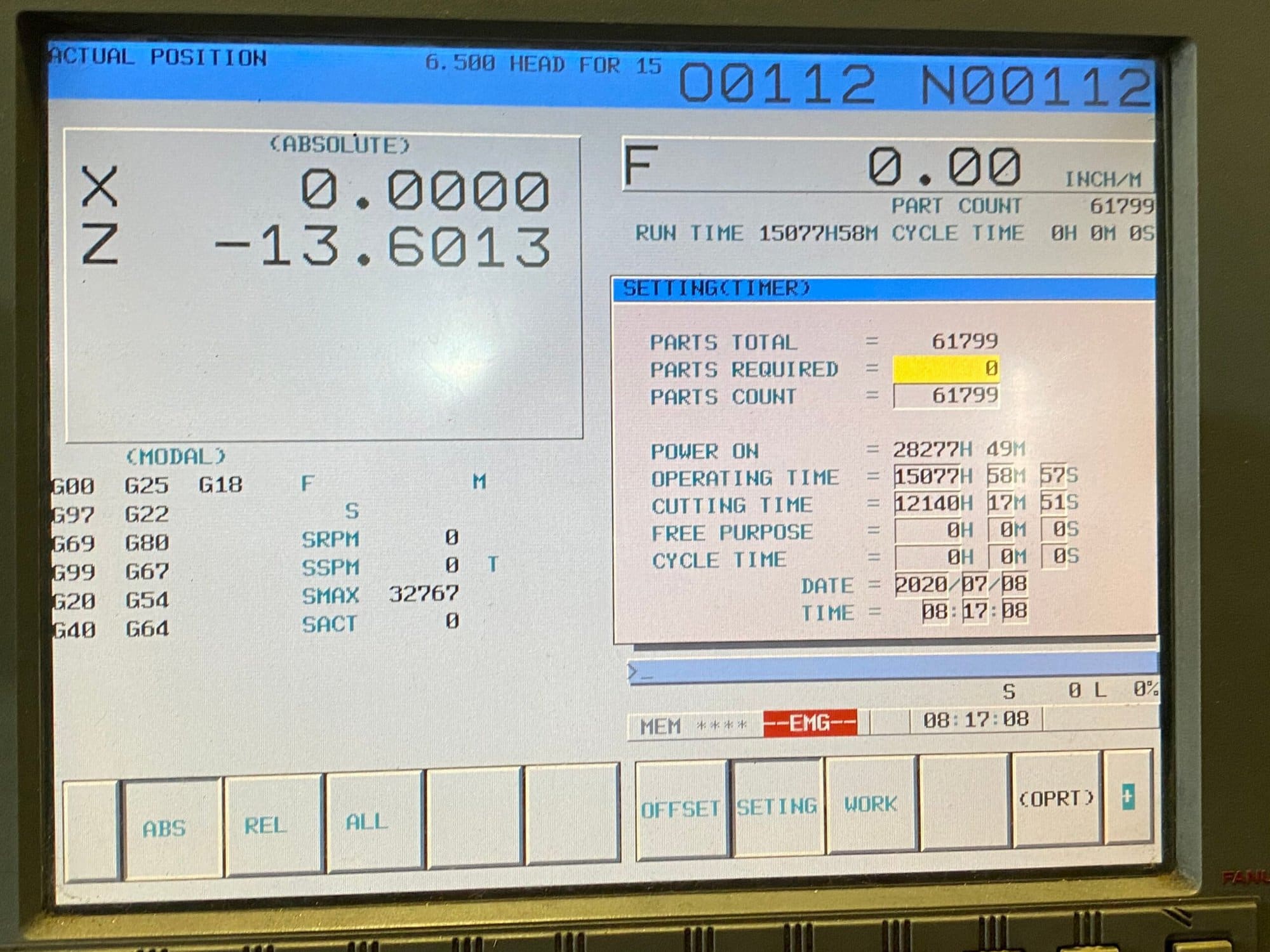Doosan Puma 400C CNC Lathe, 2007 - Tailstock, Chip Conveyor - Image 7