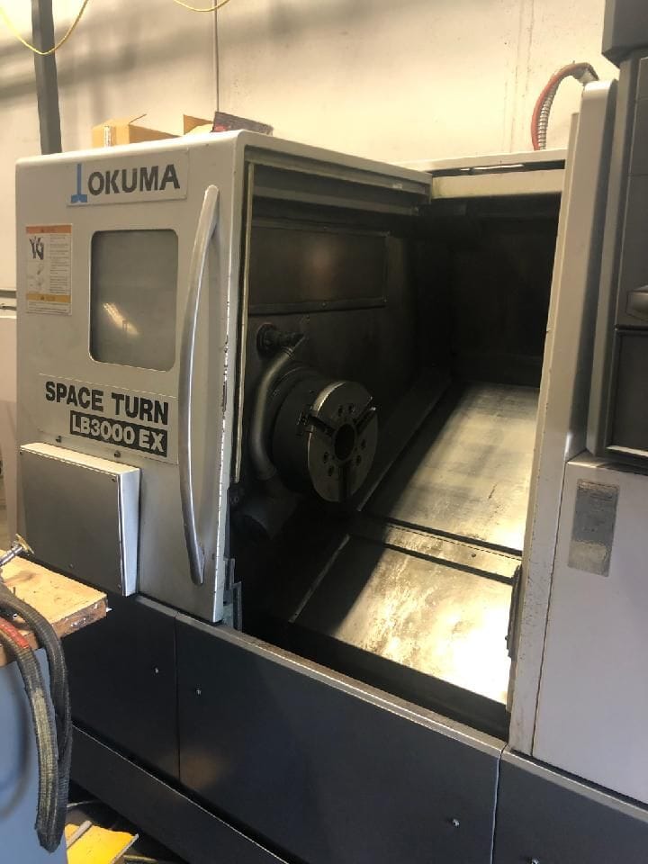 Okuma Spaceturn LB 3000 EX CNC Lathe, 2010 - Tailstock, Tool Presetter,OSP -P200LA - Image 3