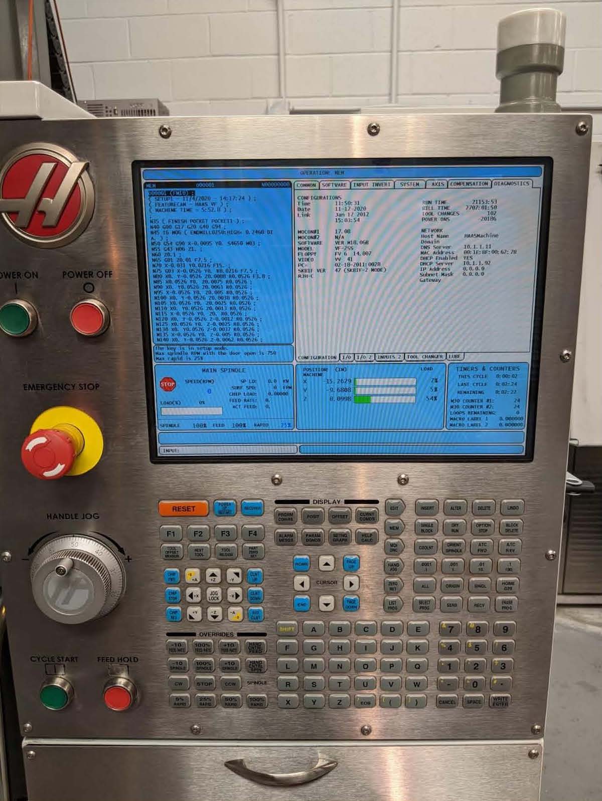 Haas VF-2SS VMC, 2012 - Chip Auger, High Speed Machining - Image 3