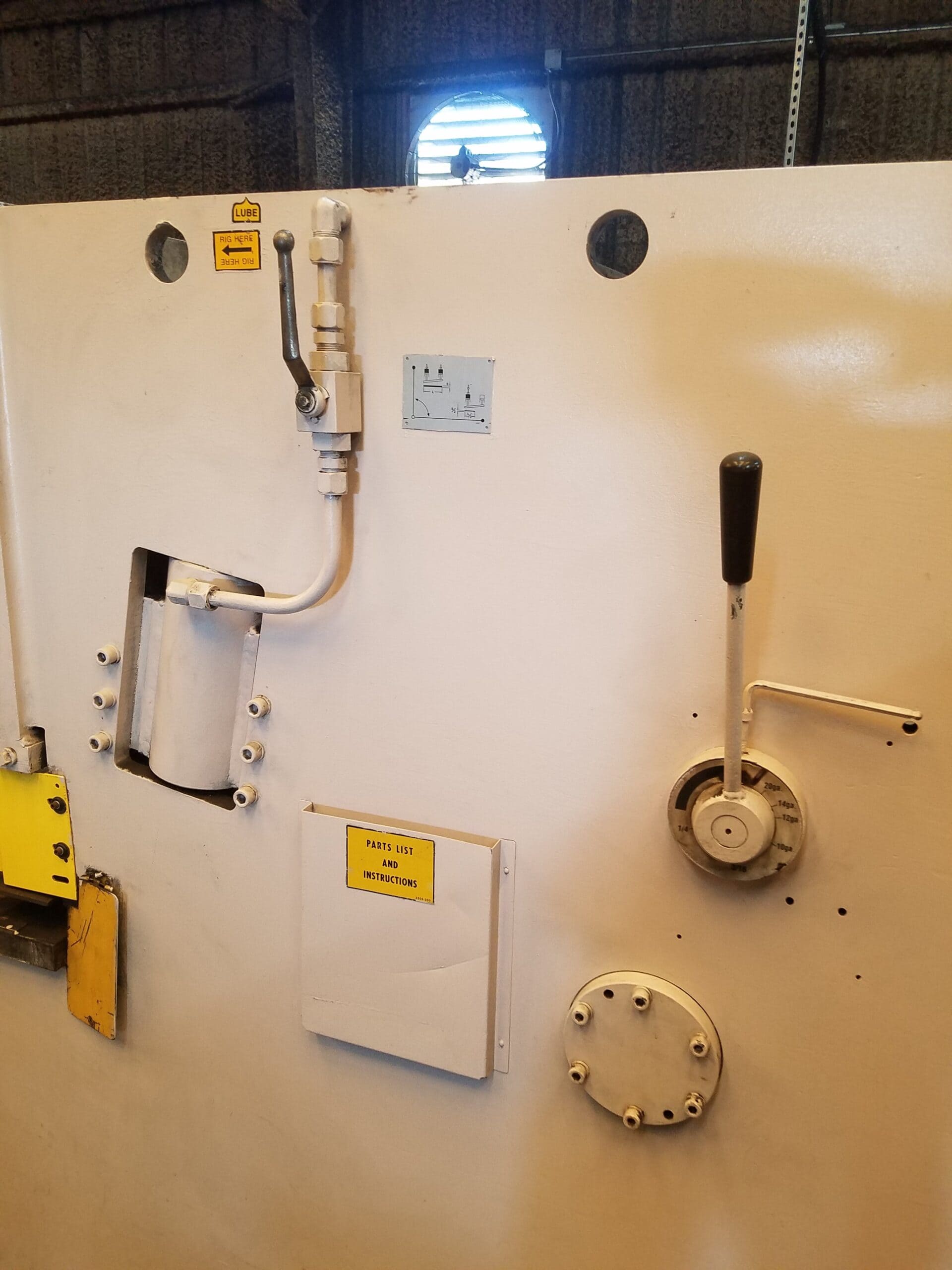 1/4" x 12' Wysong H-2512 Hydraulic Shear, 1999 - 36" Back Gauge & PC 100 Controller - Image 3