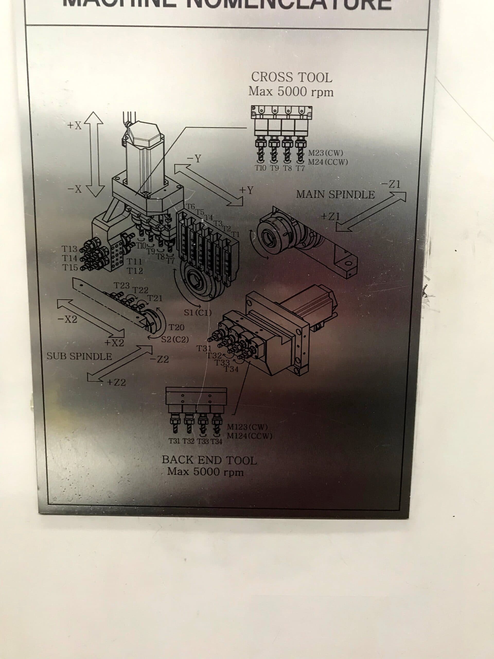 KSI TCM20S CNC Lathe, 2017 - Bar Feeder, Chip Conveyor - Image 4