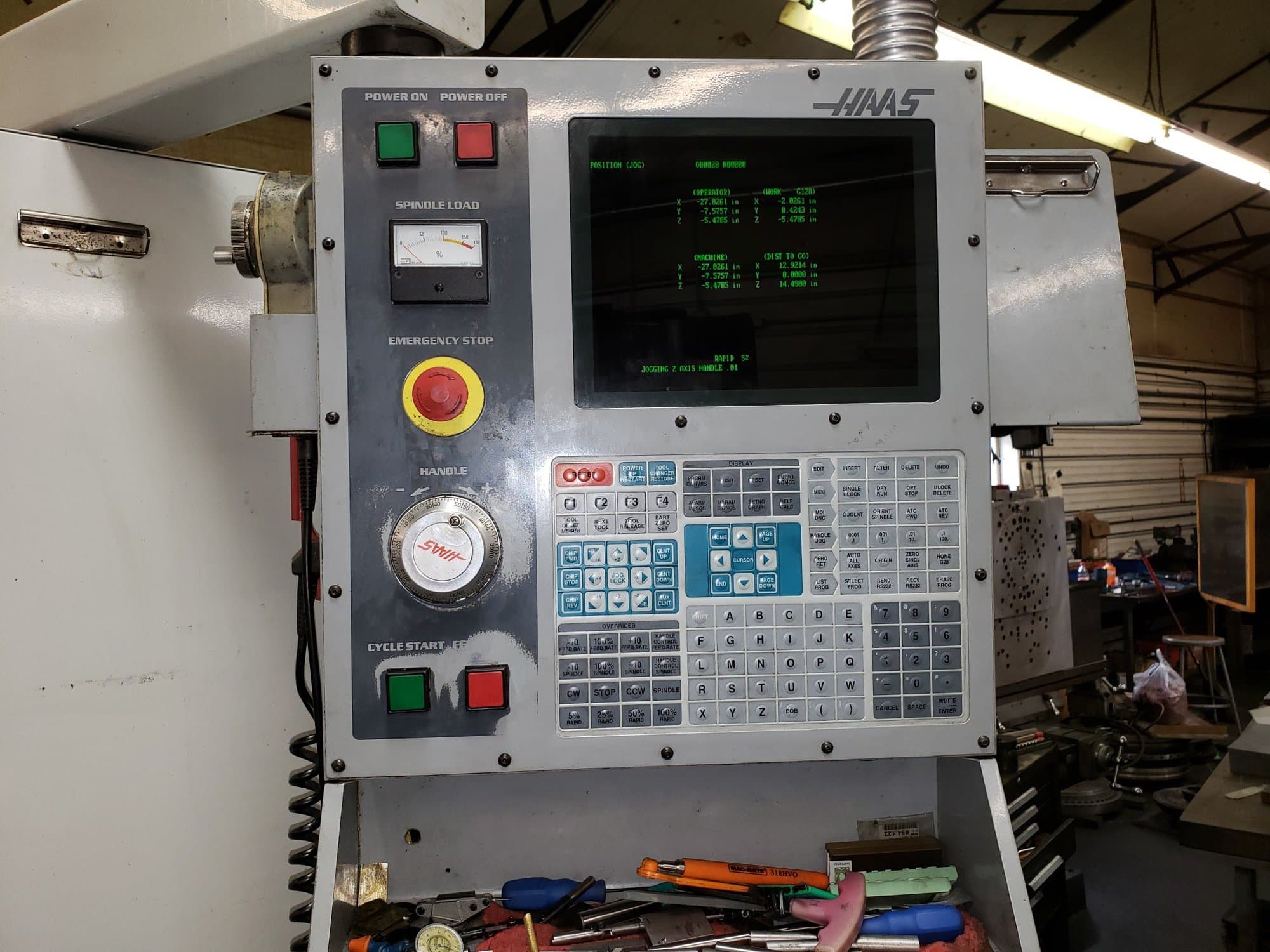 Haas VF-6/40 VMC, 2001- Chip Auger, Rigid Tap, Side Mount Tool Changer - Image 2