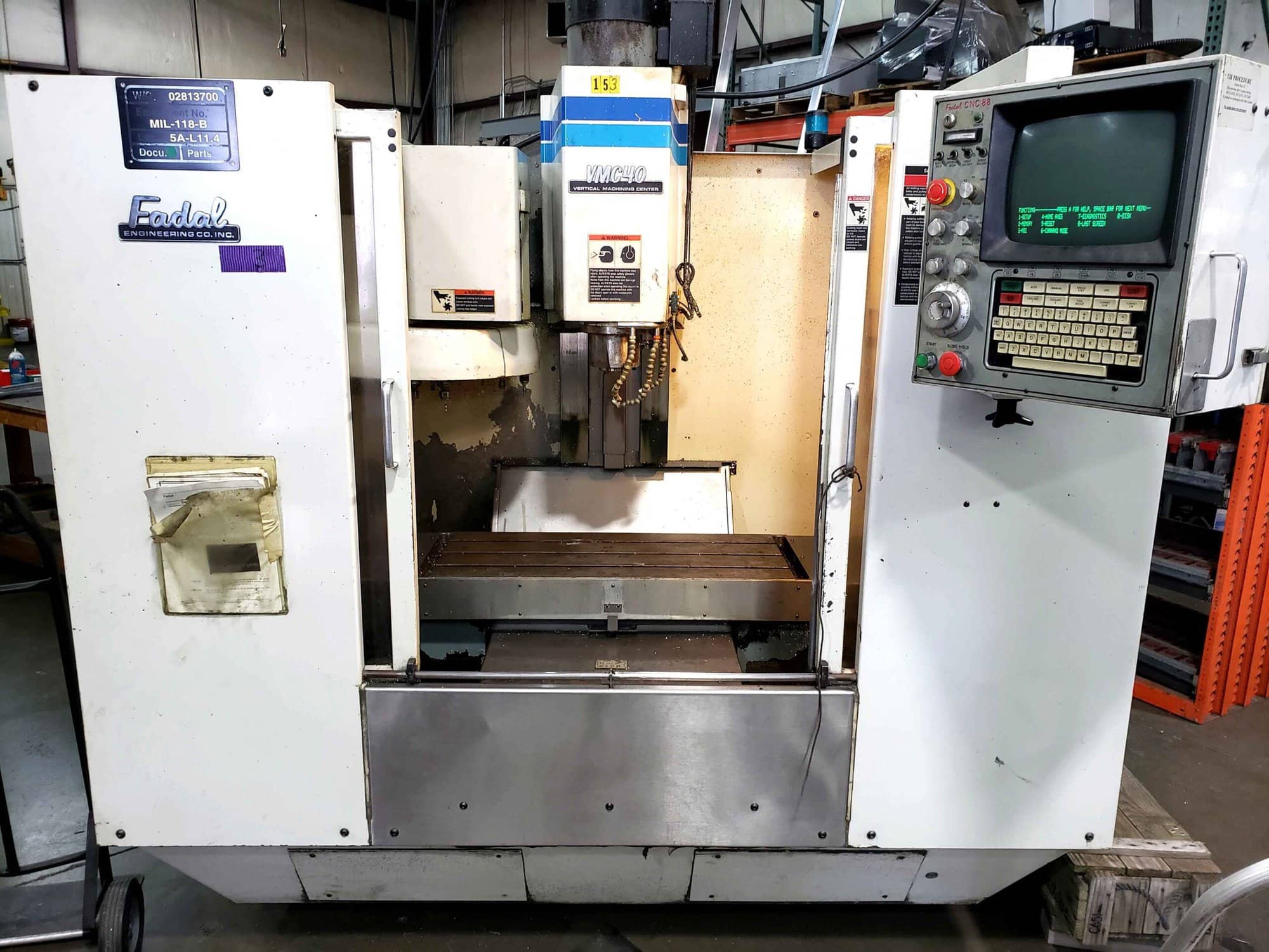 Fadal VMC40, 1992 - 10K RPM Spindle - Image 2