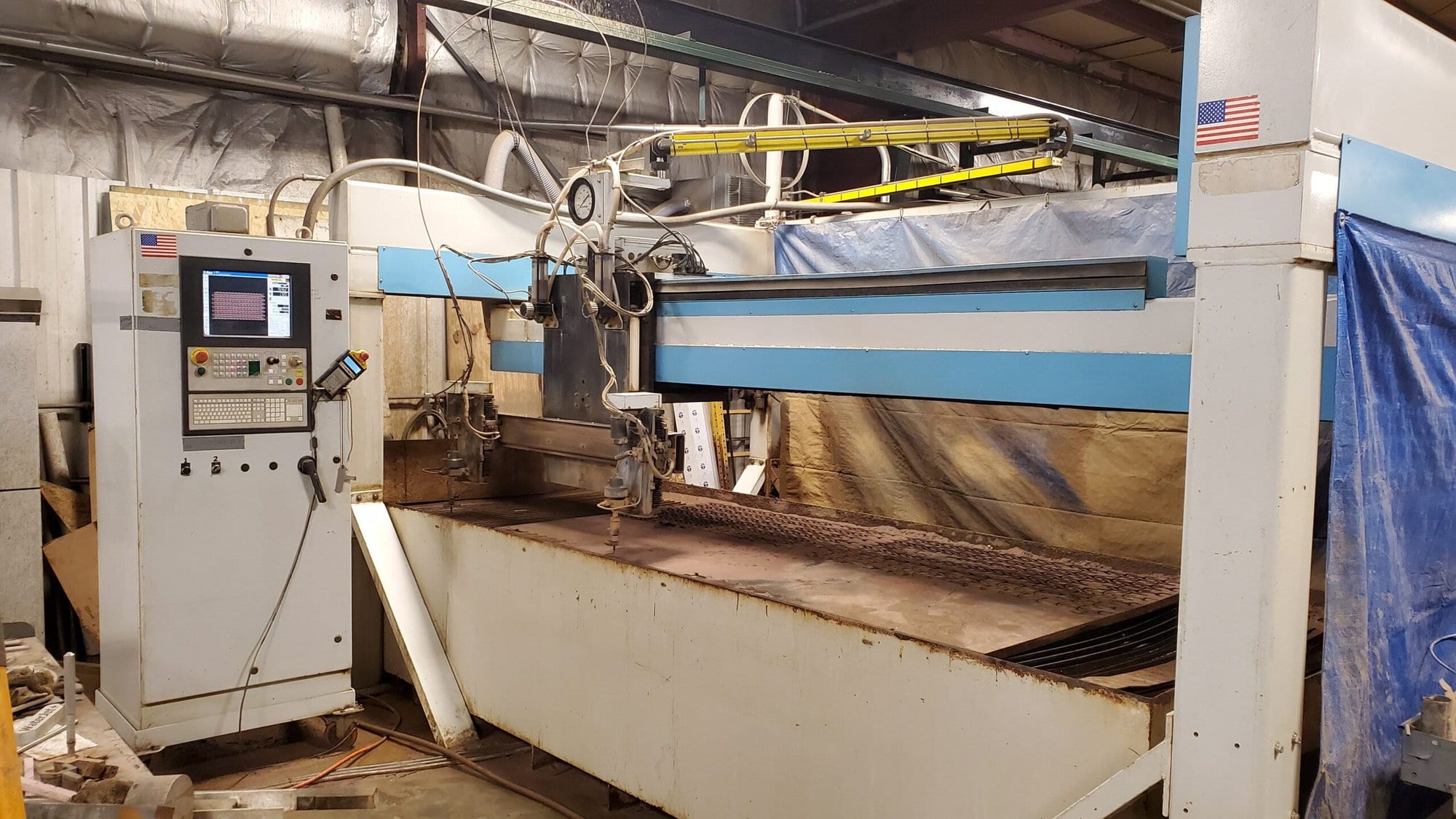 4' x 8' Jet Edge 48 High Rail Waterjet, 2001 - 60,000 PSI - Image 3