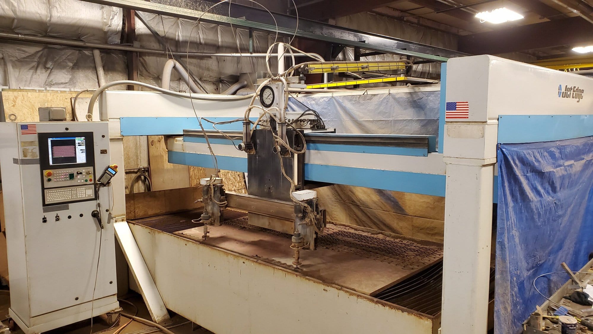 4' x 8' Jet Edge 48 High Rail Waterjet, 2001 - 60,000 PSI - Image 4