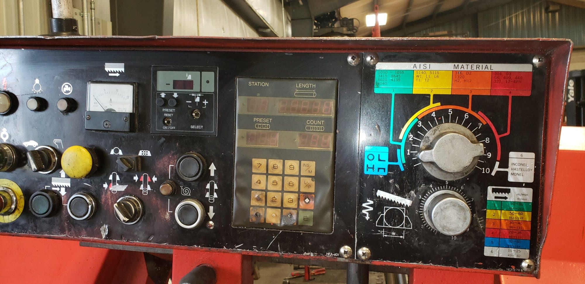 Amada HFA 400W Automatic Horizontal Band Saw W/ Auto Feeder, 1995 - Image 3
