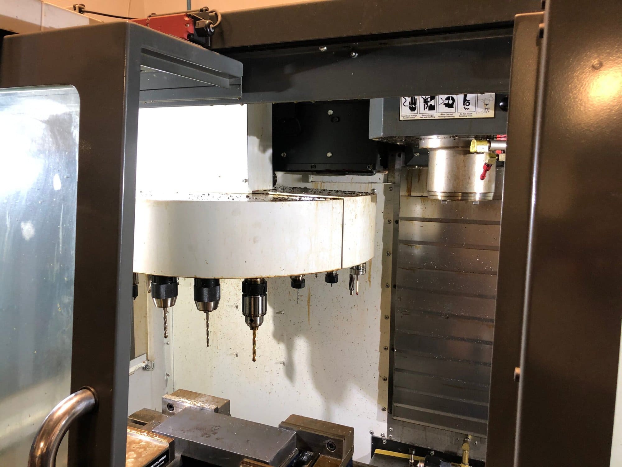Haas VF-2 VMC, 2015 - WIPS, Under Power, Tooling Included, Video - Image 6