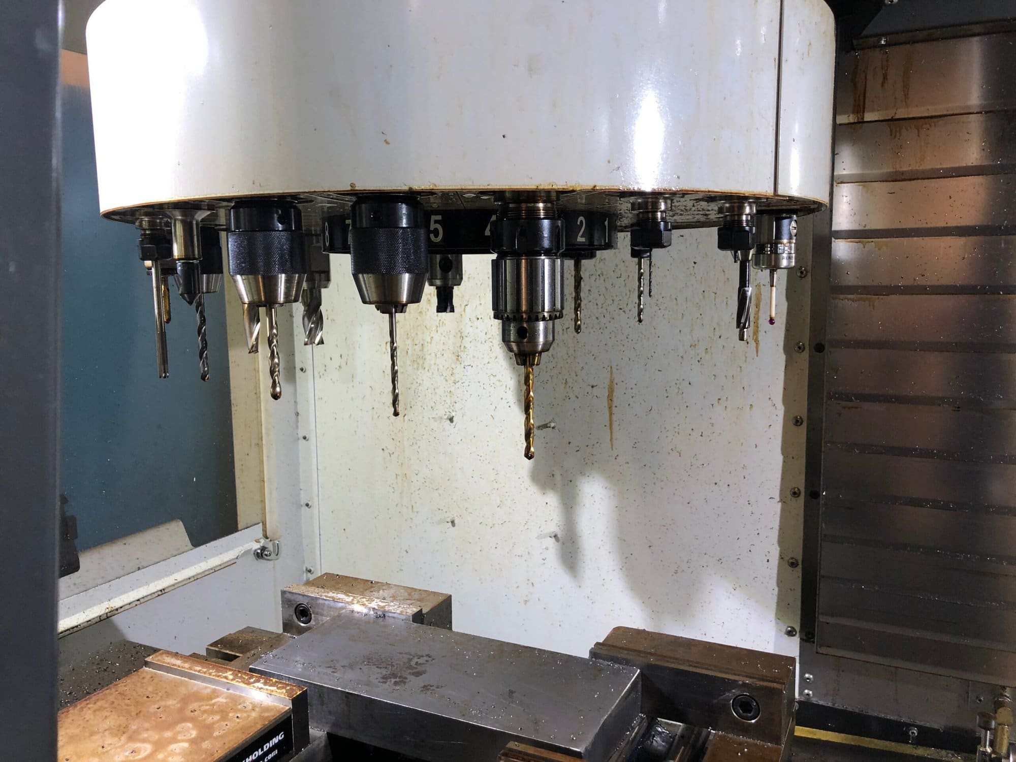 Haas VF-2 VMC, 2015 - WIPS, Under Power, Tooling Included, Video - Image 7