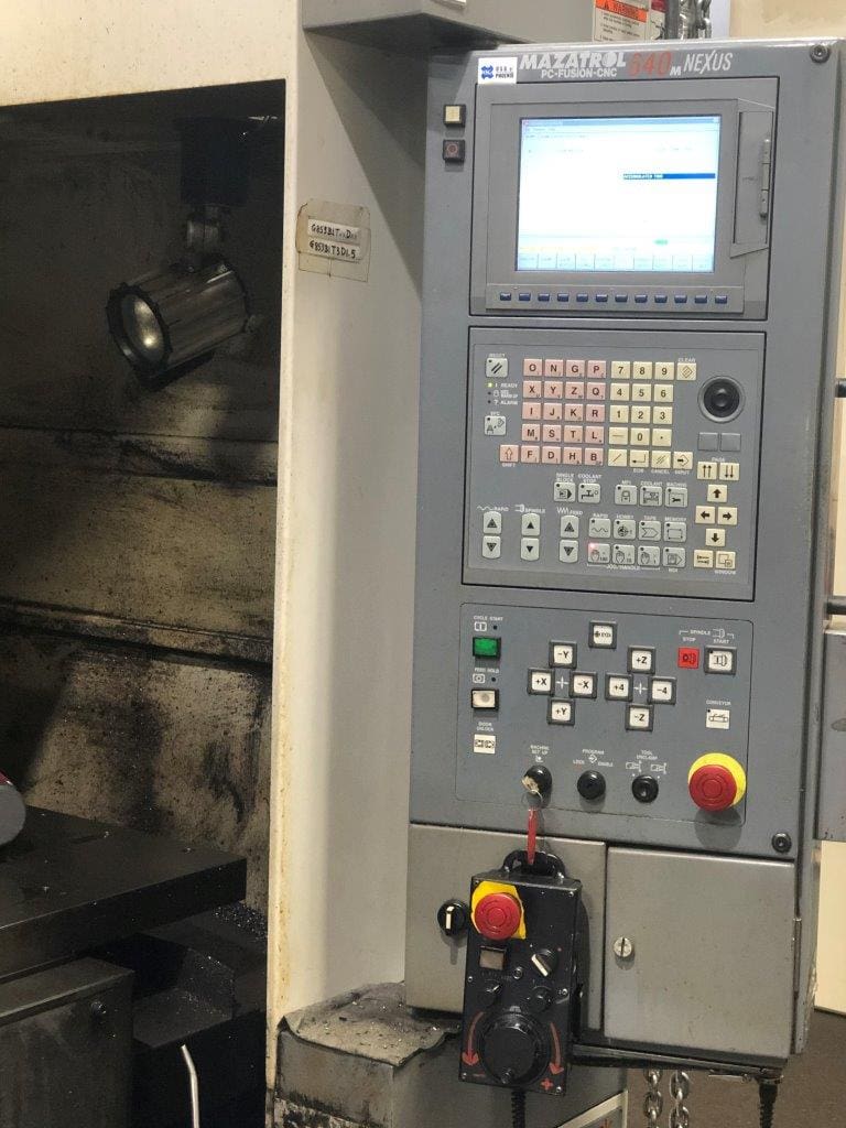 Mazak Nexus VCN 510C, 2003 - Renishaw Probe System, Thru Spindle Coolant, DNC (EIA) - Image 3