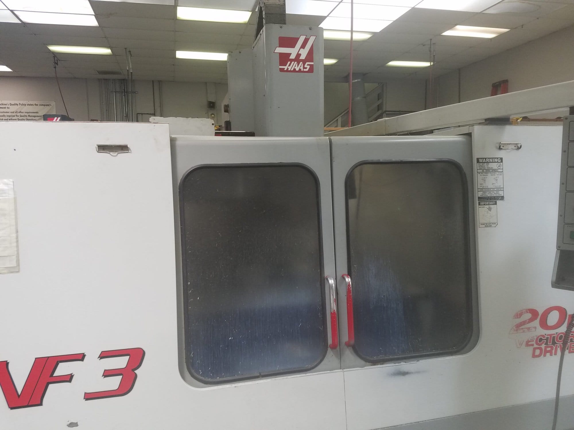 Haas VF-0 VMC, 2000 - Low Hours, Under Power, Video Available - Image 9