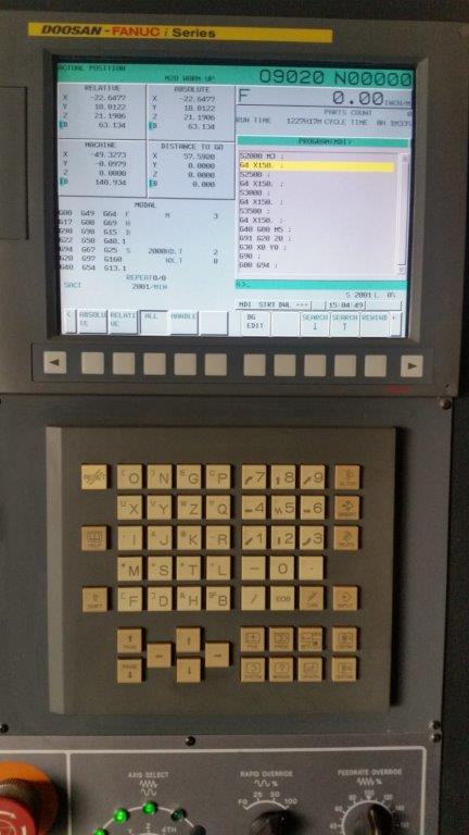 Doosan DNM 650 VMC, 2010 - 4th Axis, Tooling, 50" x 26" Travel - Image 22