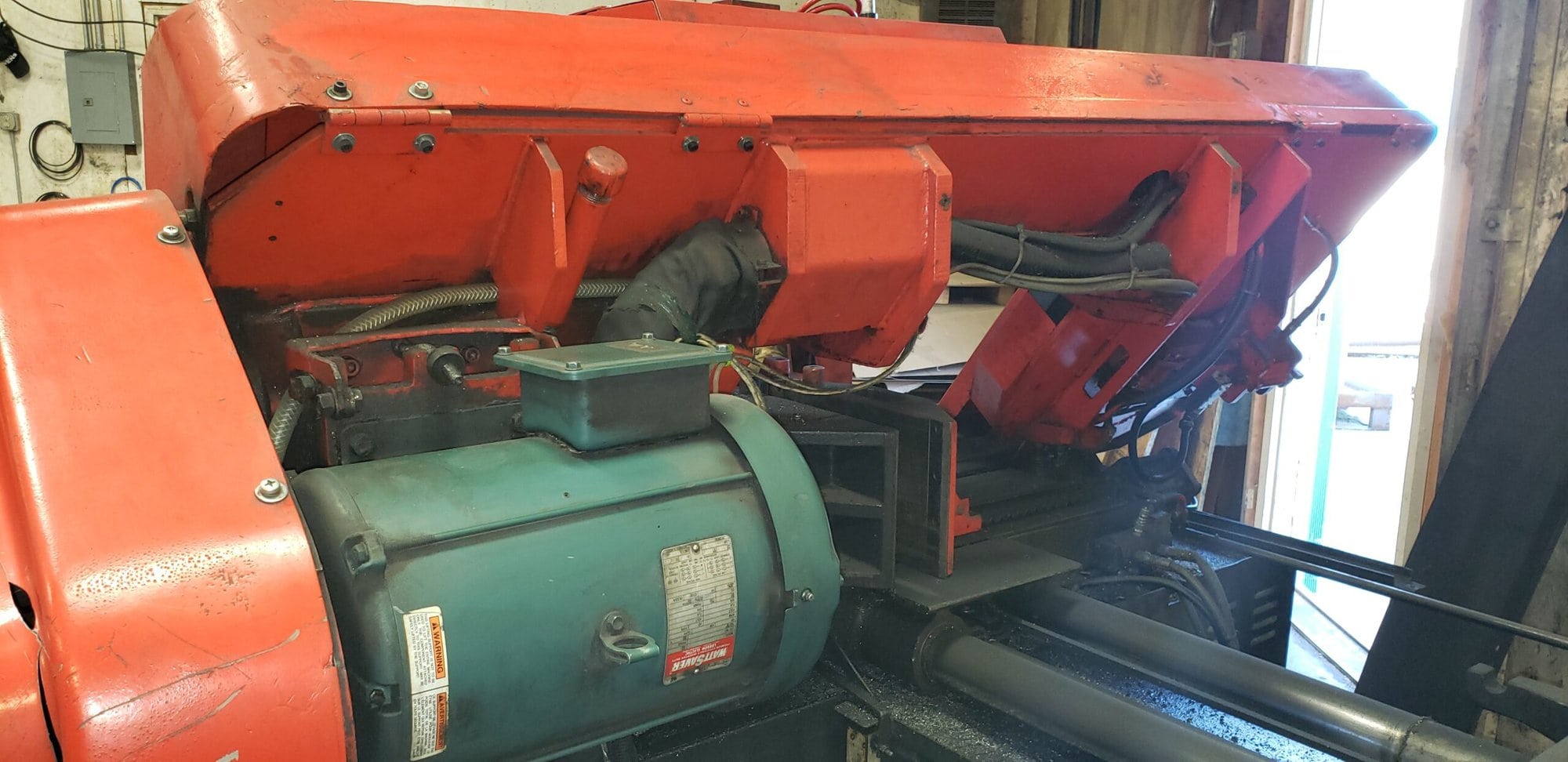 Amada HFA 400W Automatic Horizontal Band Saw W/ Auto Feeder, 1995 - Image 4