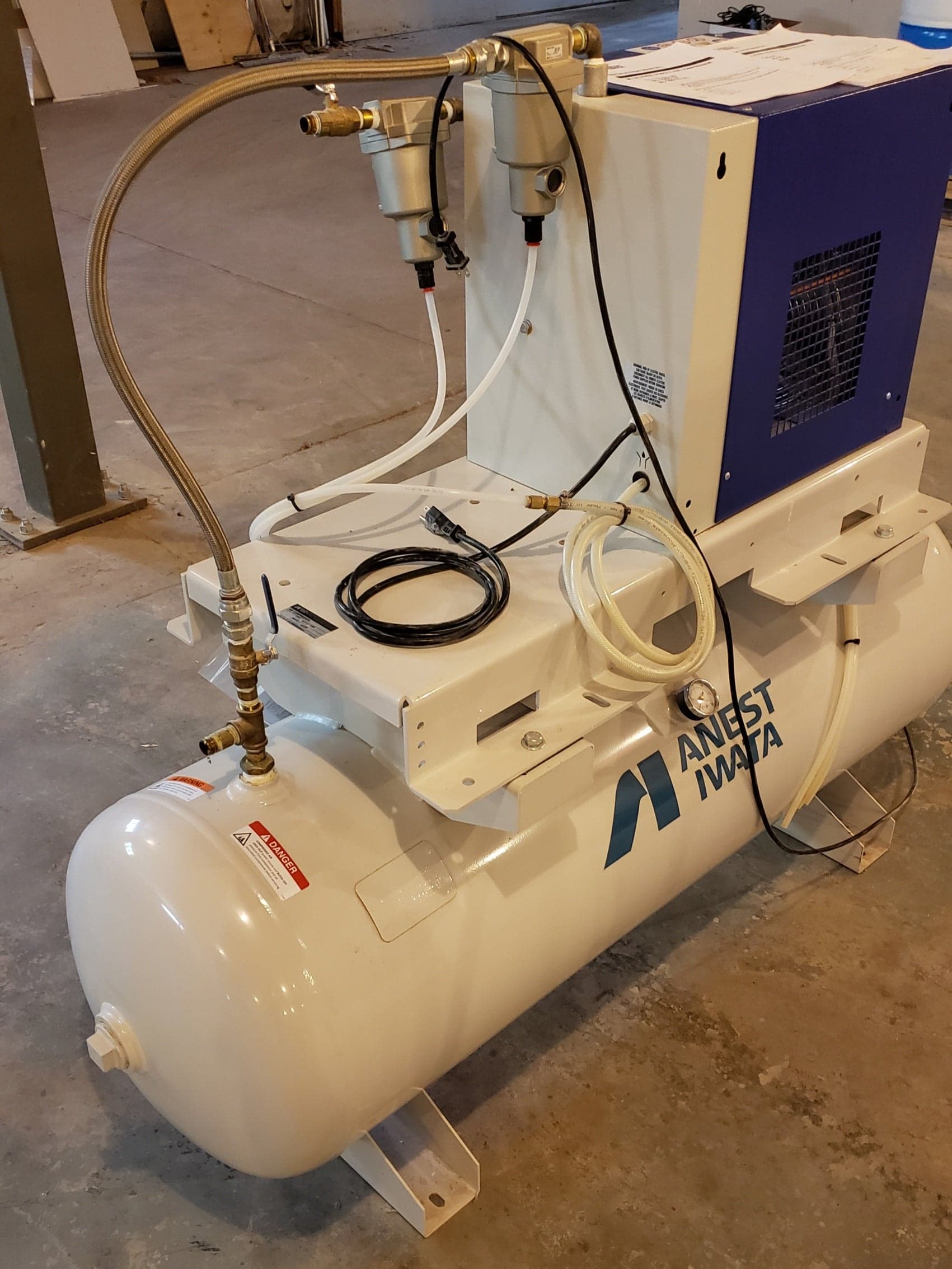 Anest Iwata SLE-15 Air Compressor, 2017- 15HP - Image 2