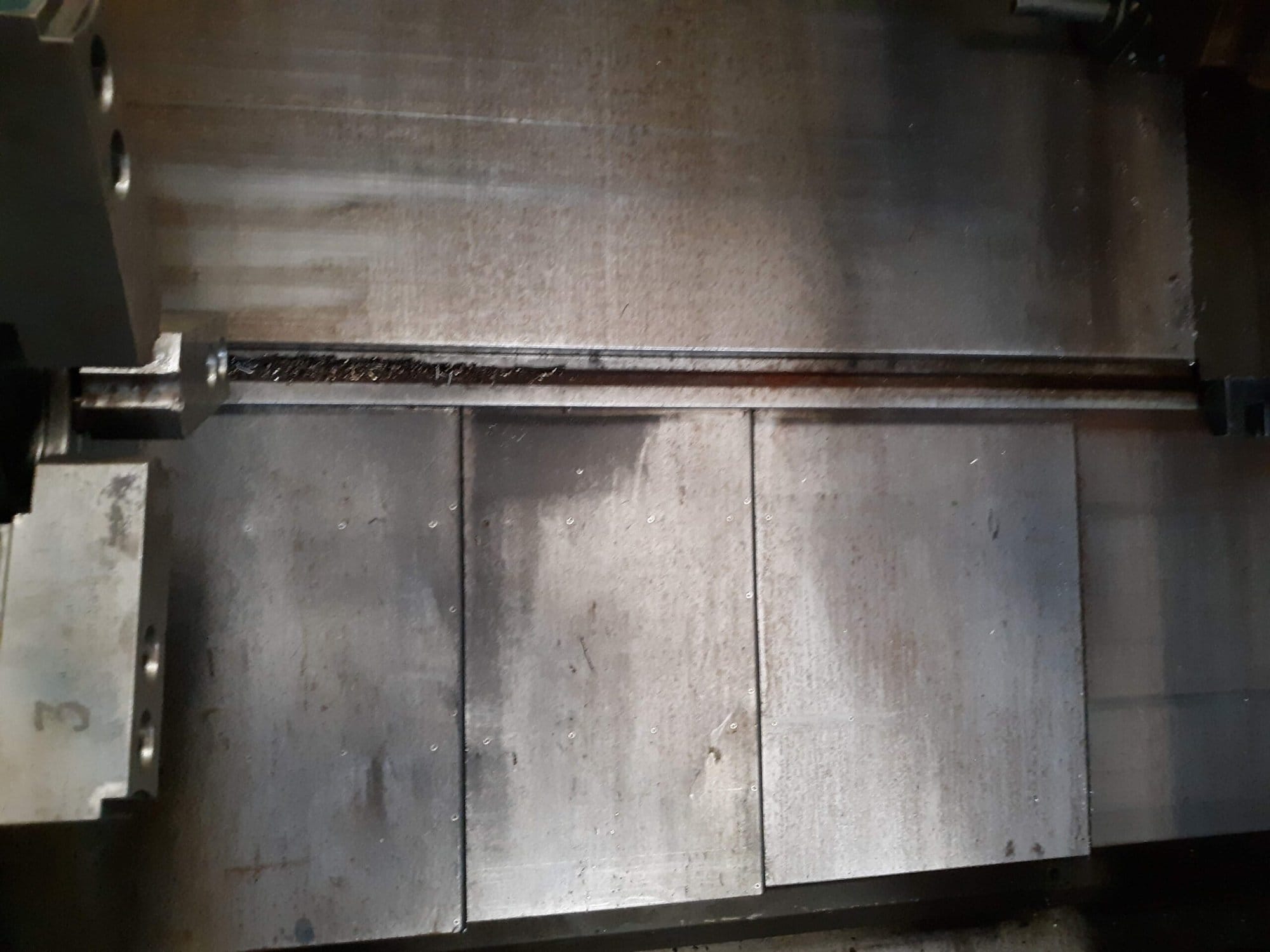 Hwacheon Hi-Tech 550B CNC Lathe, 2012- Tailstock, Chip Conveyor - Image 10