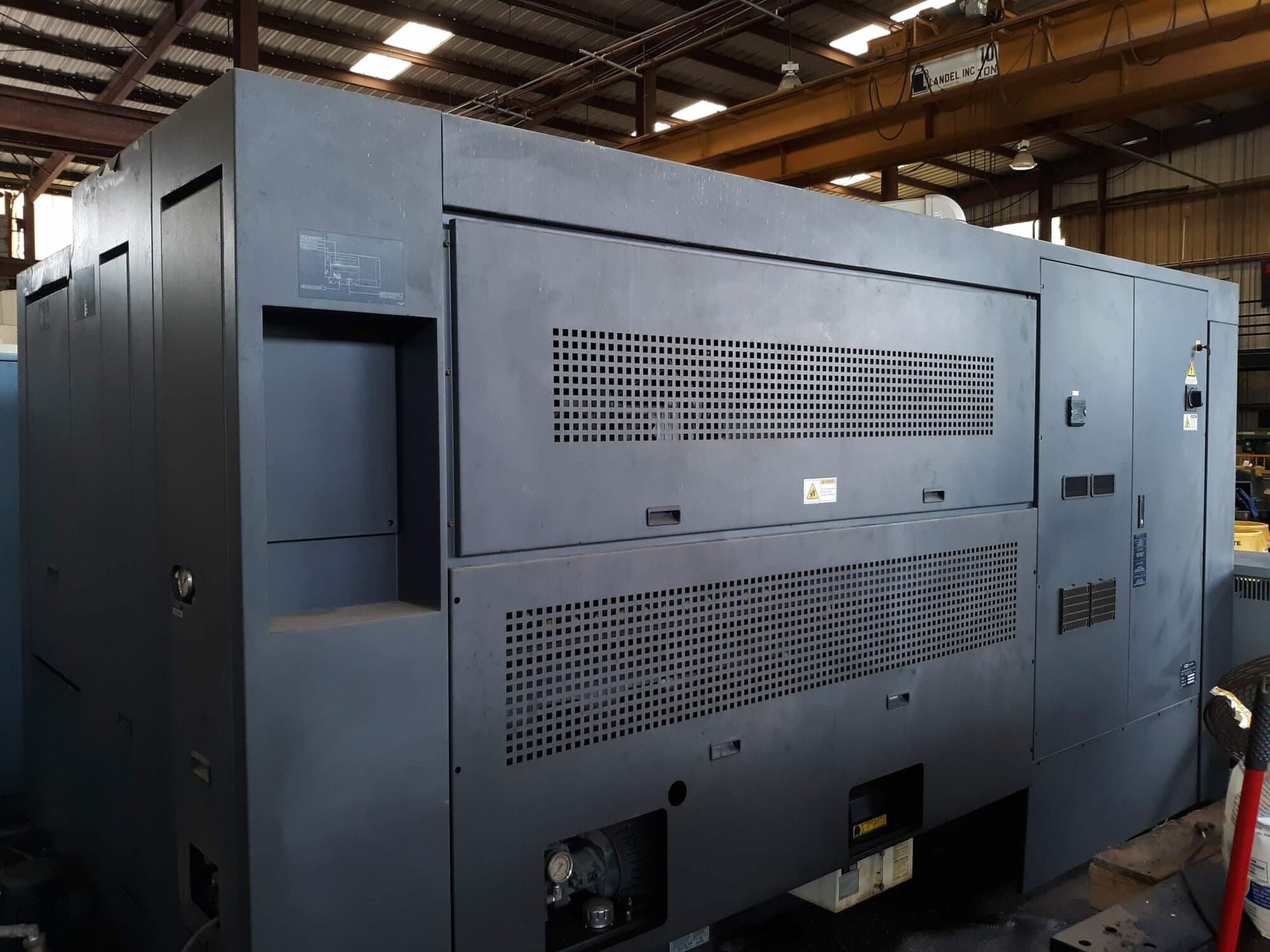 Hwacheon Hi-Tech 550B CNC Lathe, 2012- Tailstock, Chip Conveyor - Image 12
