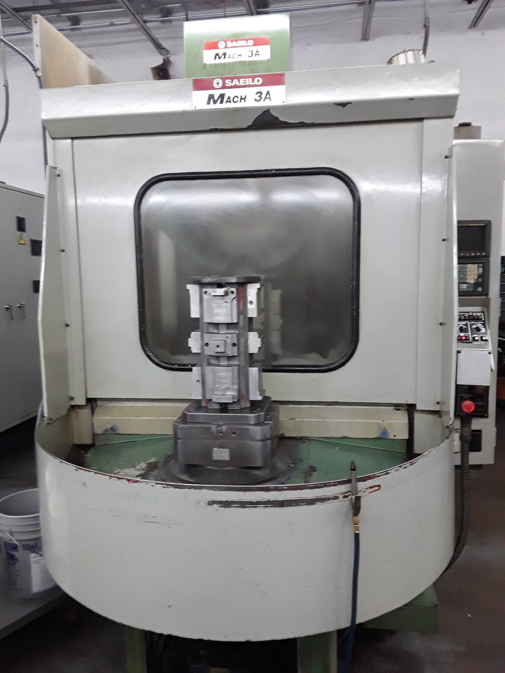 Saeilo Mach 3A HMC, 1993 - Chip Conveyor, Rigid Tapping