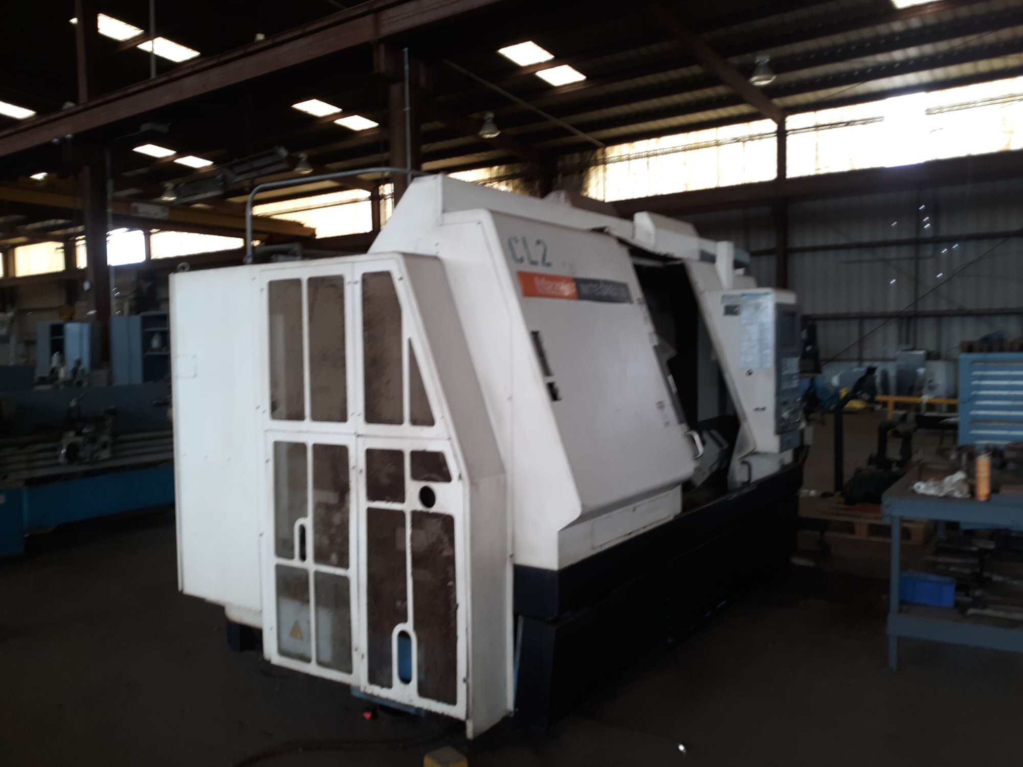 Mazak Integrex 30 CNC Lathe, 1995- Chip Conveyor, Tailstock