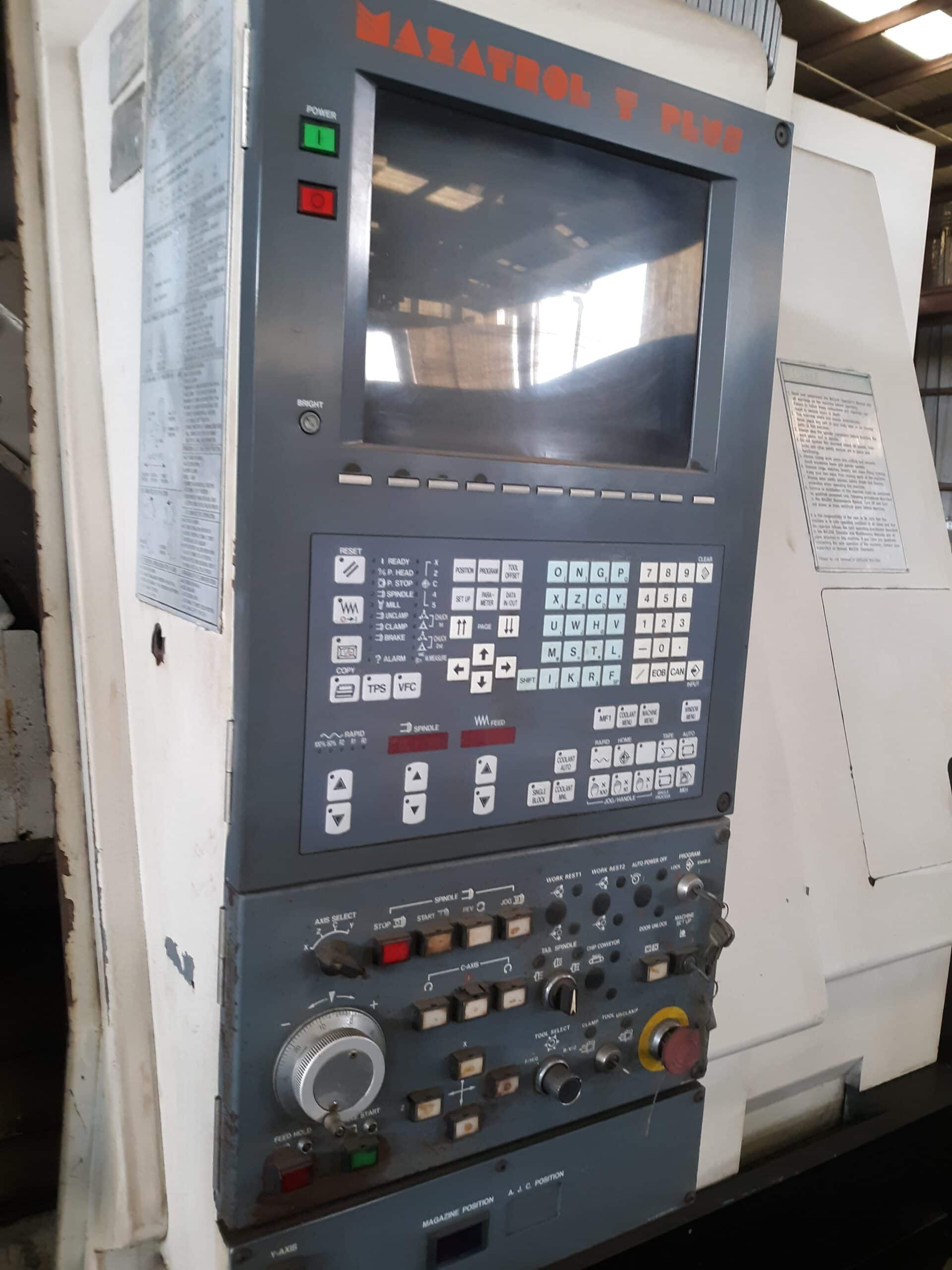 Mazak Integrex 30 CNC Lathe, 1995- Chip Conveyor, Tailstock - Image 4