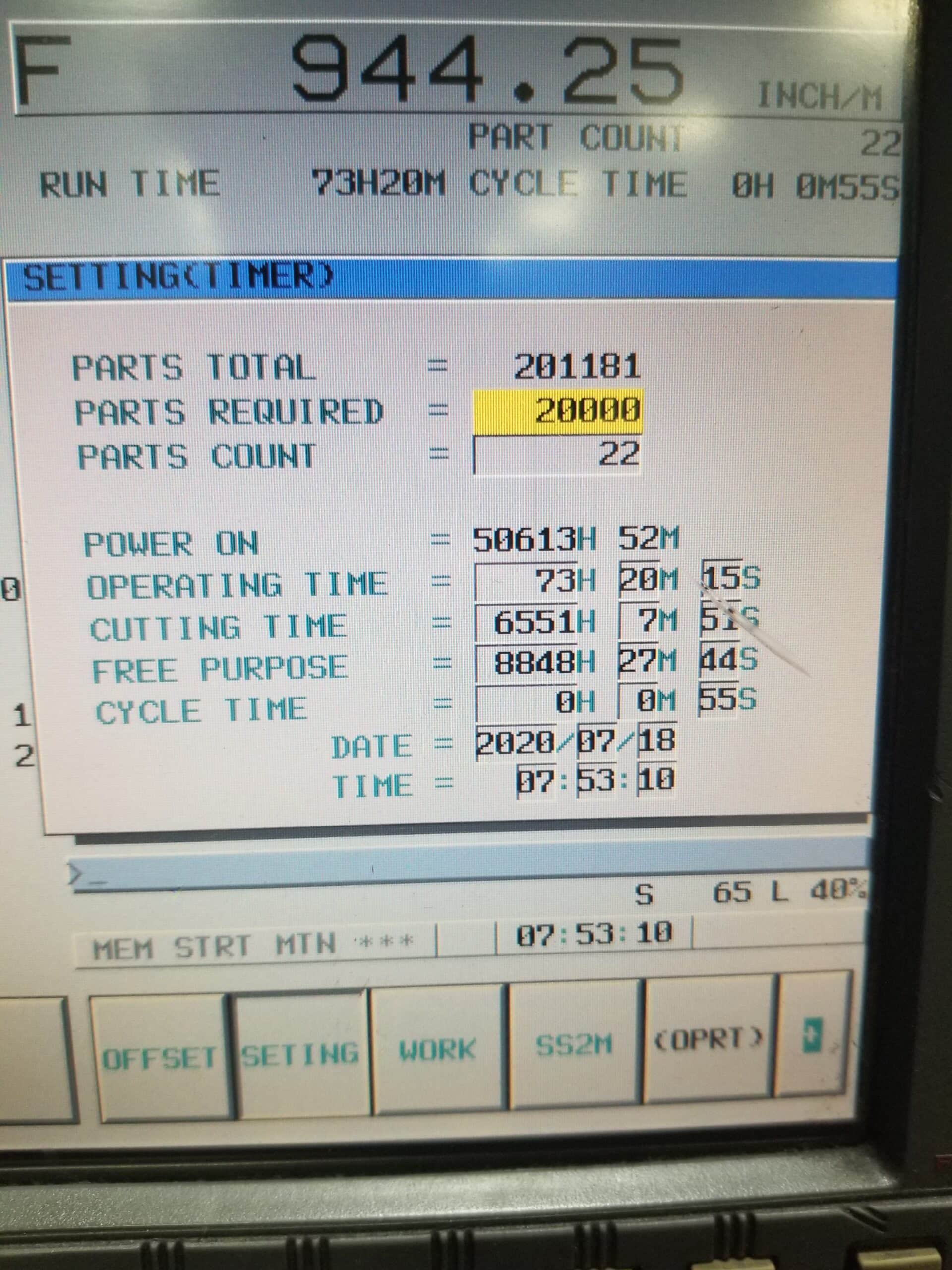 OKK VM7 III VMC, 2010 - Includes 1000 PSI pump and a mist collector, 4th Axis Prepped, Under power - Image 8