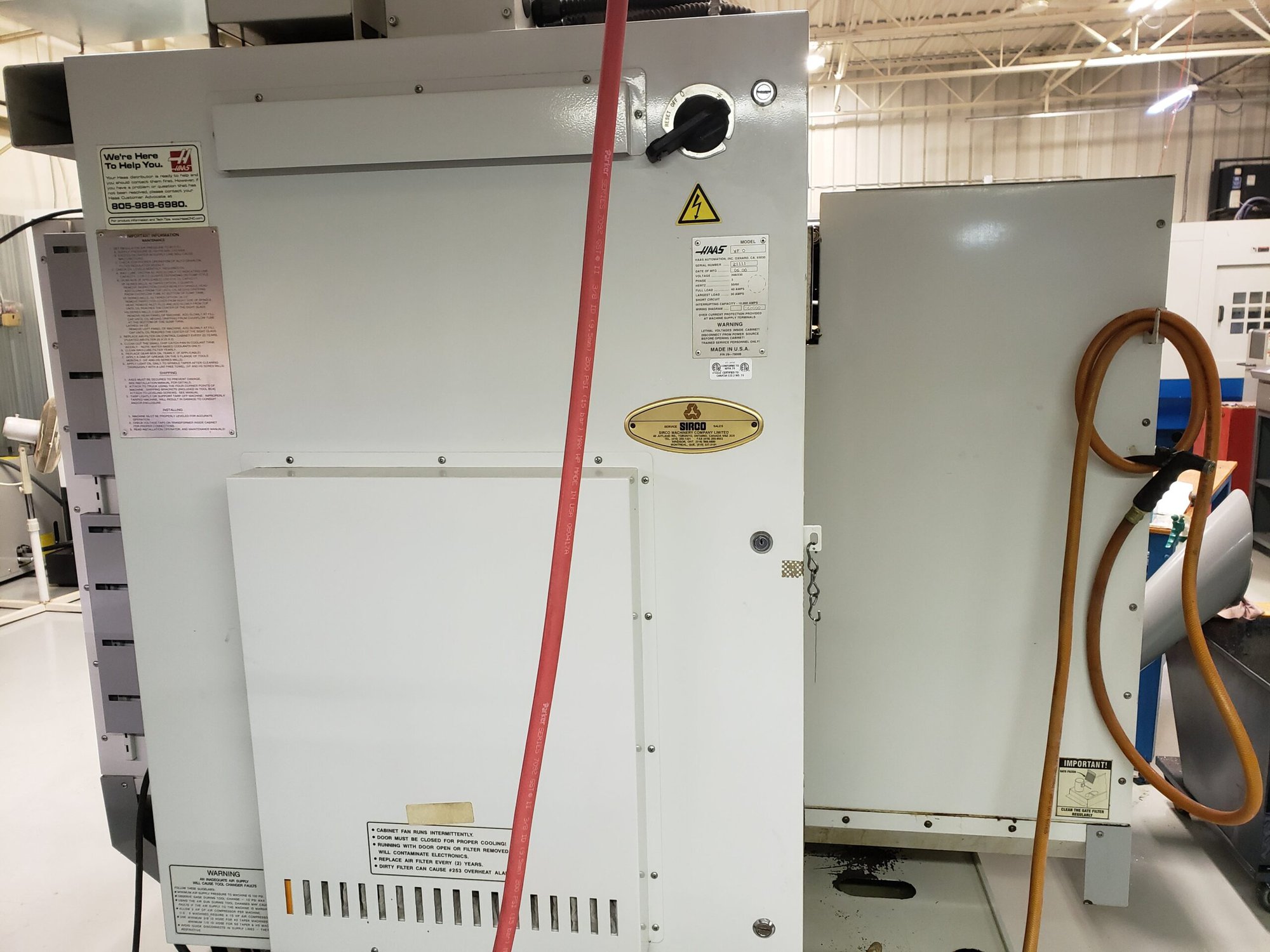 Haas VF-0 VMC, 2000 - Low Hours, Under Power, Video Available - Image 7