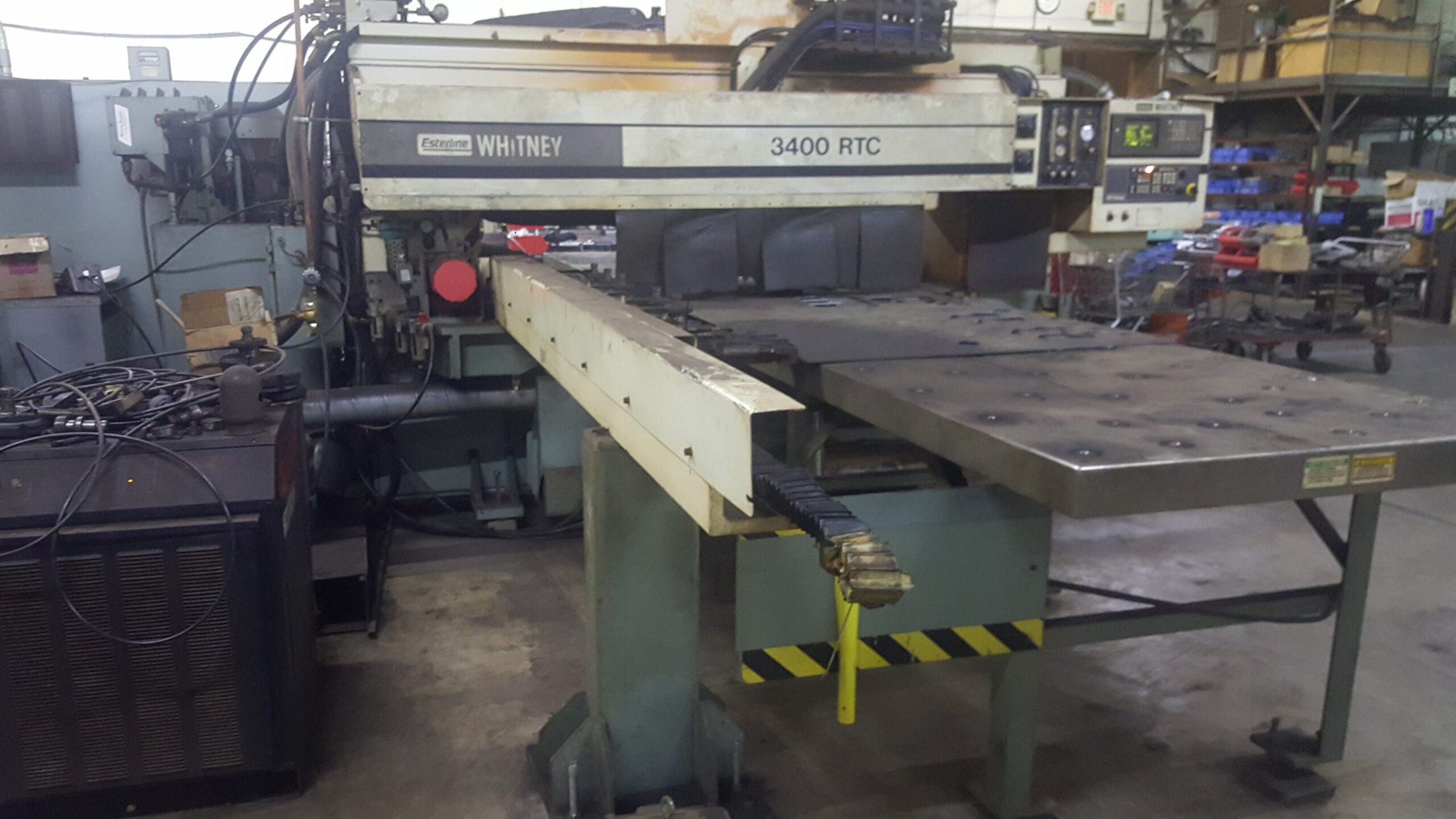 40 Ton x 100" x 60" Whitney Plasma Punch Cutting System 3400 RTC - Image 4