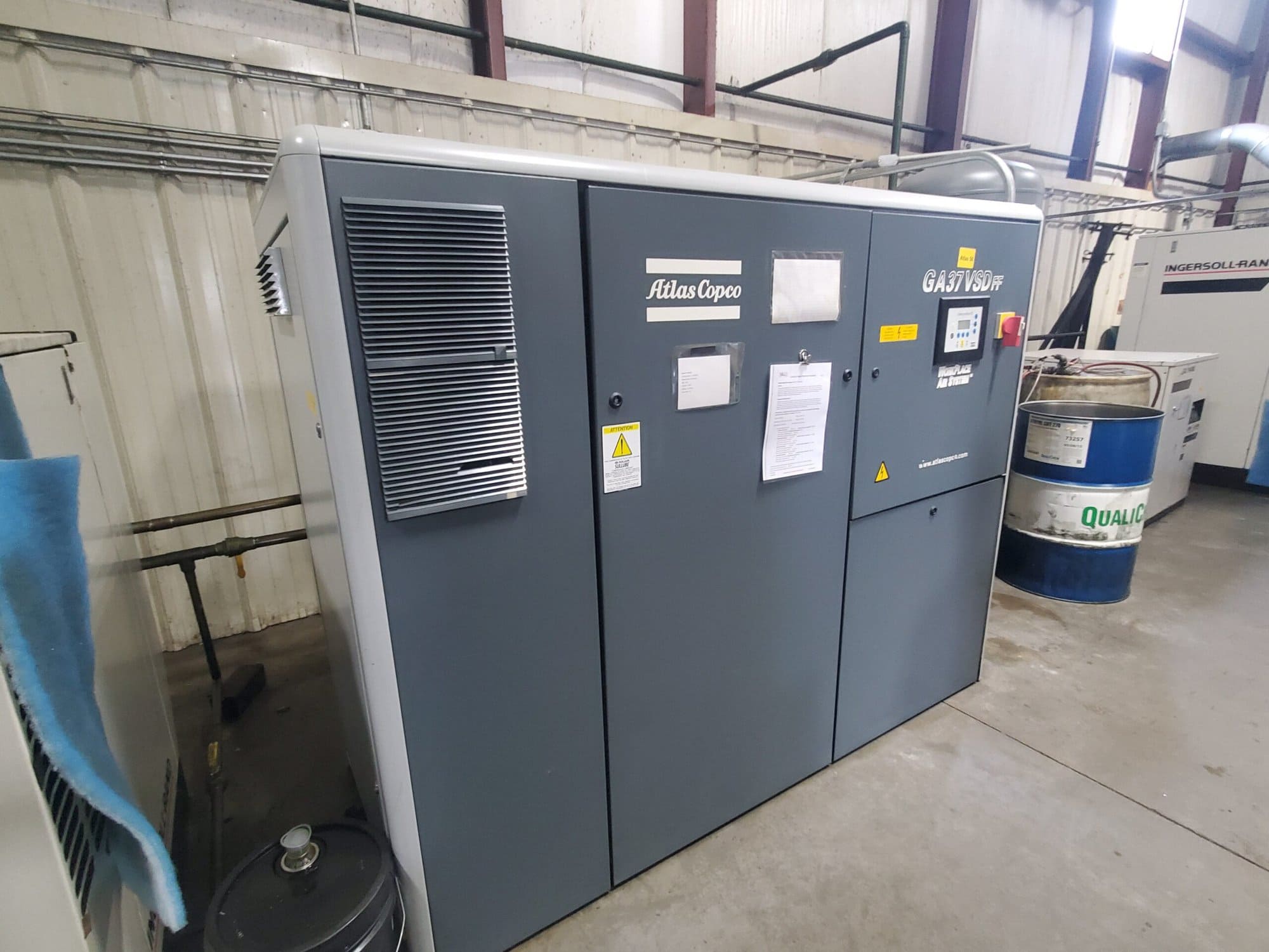 Atlas Copco GA 37VSD FF Air Compressor, 2002 - Image 2