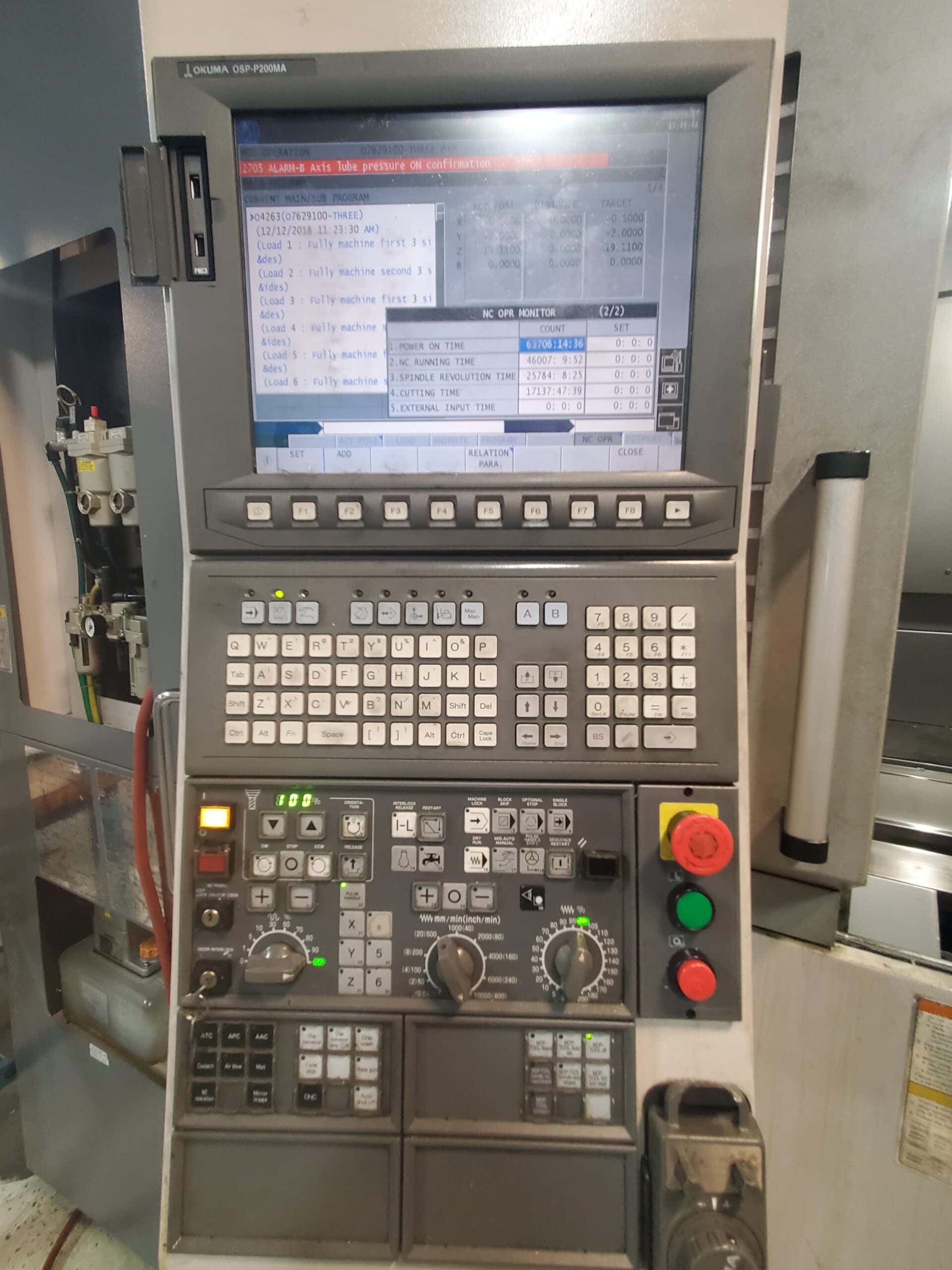 Okuma MB-4000H HMC, 2011 - 110 ATC, OSP-P200M (#3) - Image 6