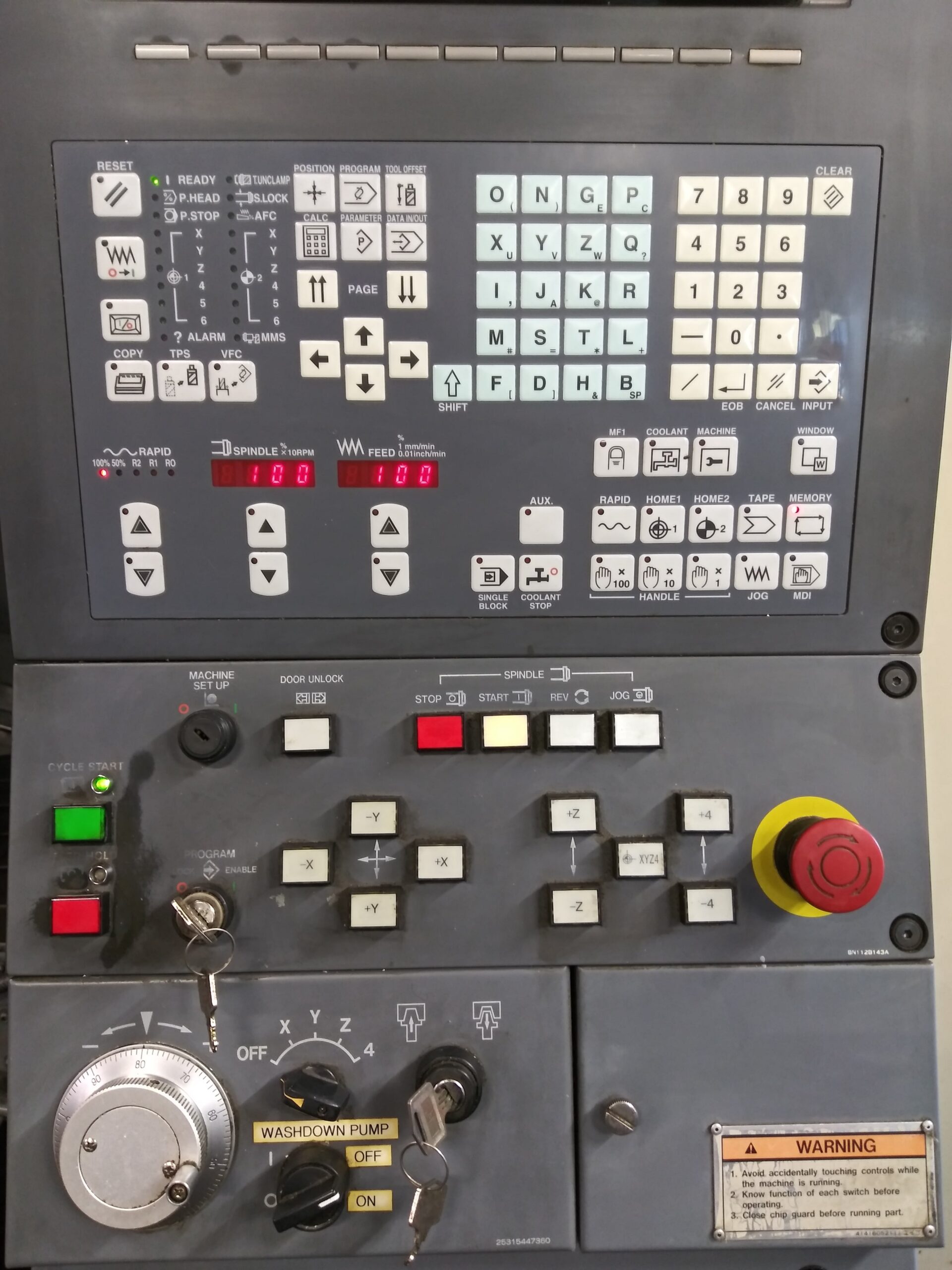 Mazak FJV-25 VMC, 1998 - Under Power, Inspection Ready, 12k RPM, 4th Axis - Image 6