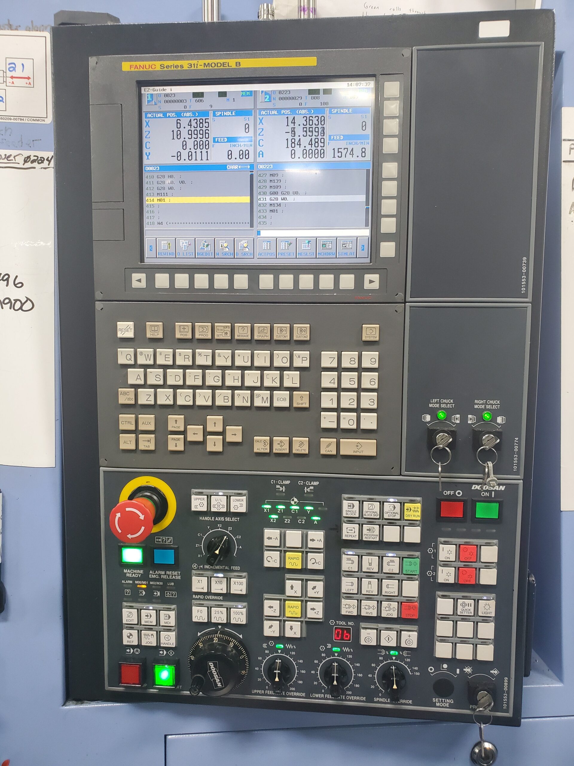Doosan TT-1800SY Multi Tasking CNC Lathe, 2013 - TSC, Dual Spindle, Dual Turret - Image 5