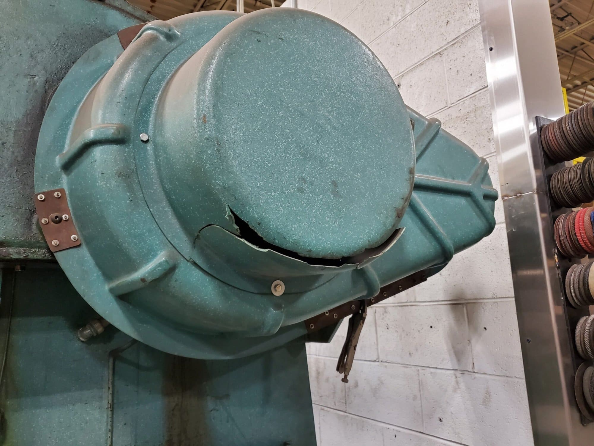 55 Ton X 10' Wysong 55-8 Mechanical Press Brake - Image 8