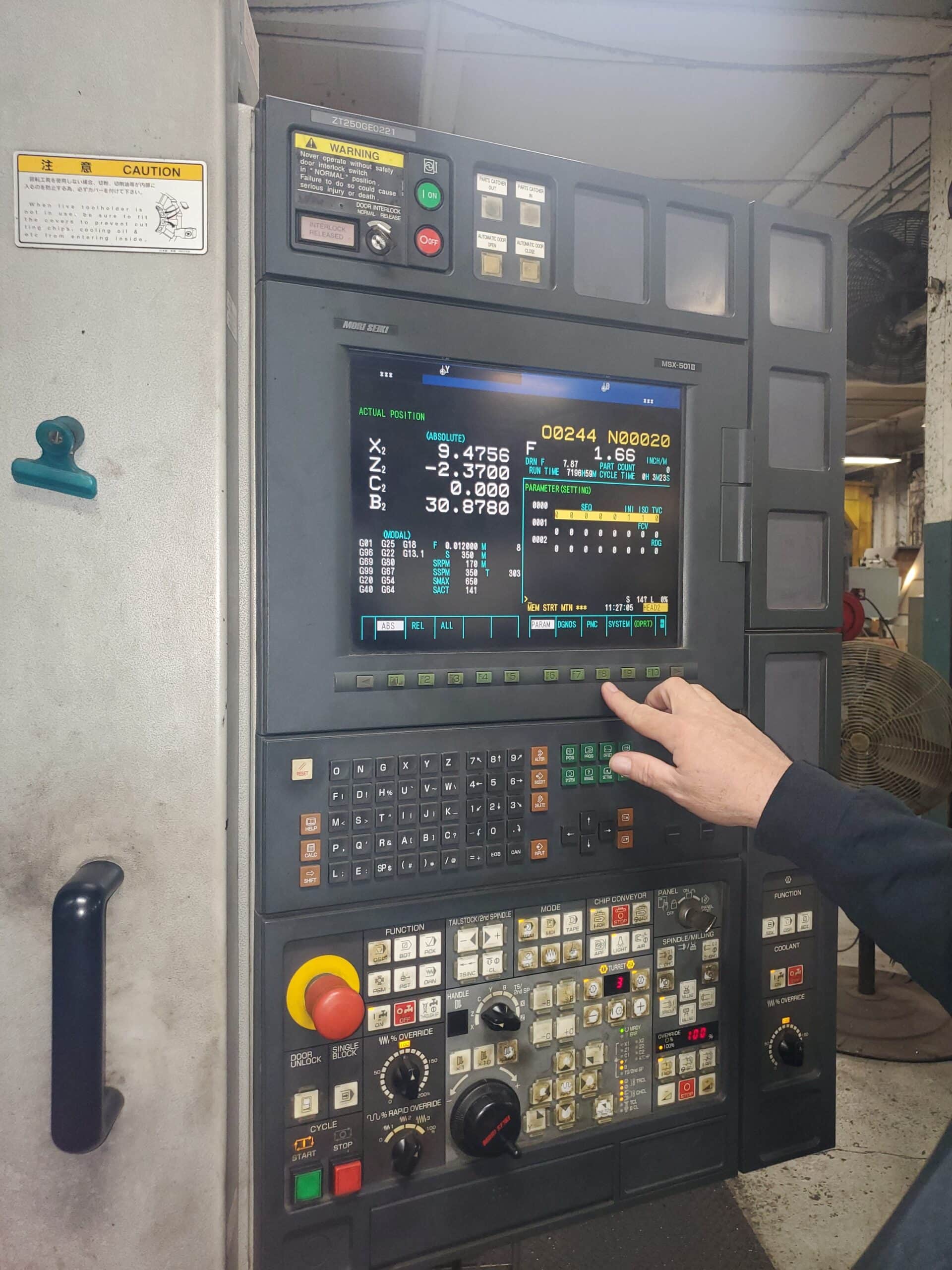 Mori Seiki ZT2500Y CNC Turning Center, 2007 - Y Axis, Live Tooling, Twin Turret, Twin Spindle - Image 8