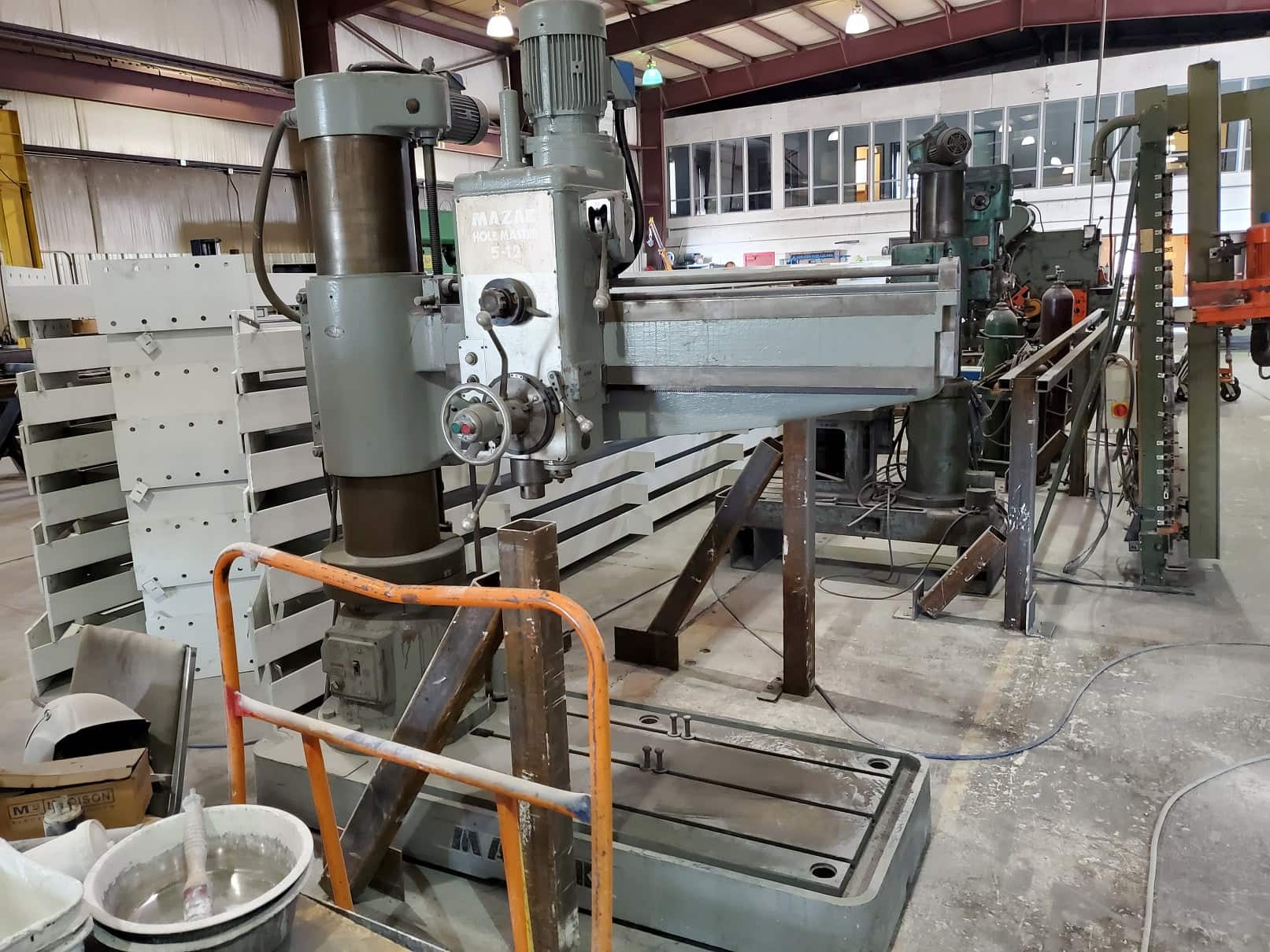 5' X 12" Mazak Holemaster 5-12 Radial Arm Drill