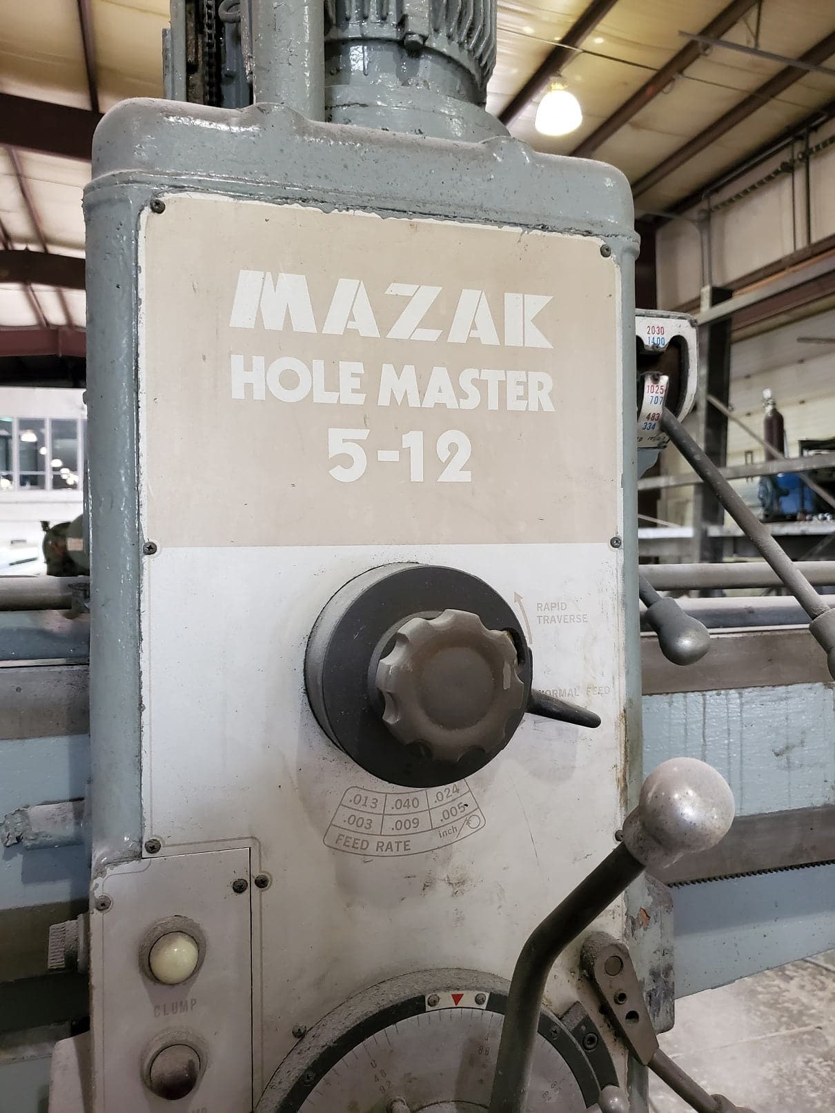 5' X 12" Mazak Holemaster 5-12 Radial Arm Drill - Image 4