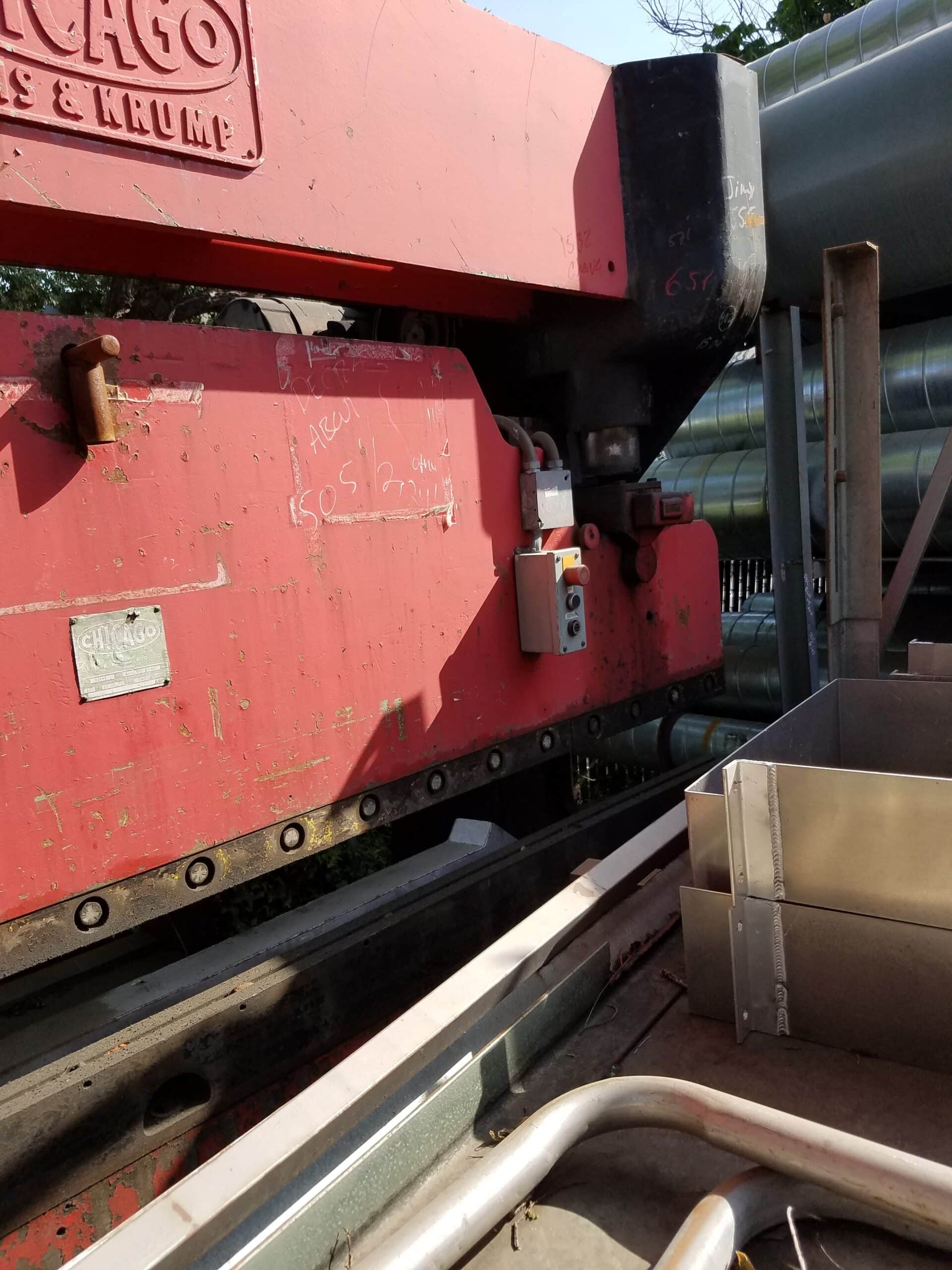 60 Ton x 10' Chicago Dreis & Krump 810-L Press Brake, 1972 - Image 3