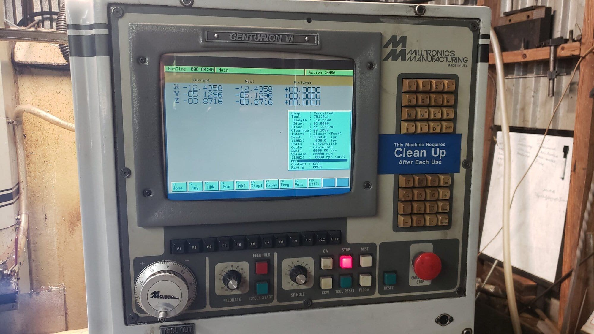 Milltronics VM17 VMC, 1997 - Wired for 4th Axis, Rigid Tapping - Image 2