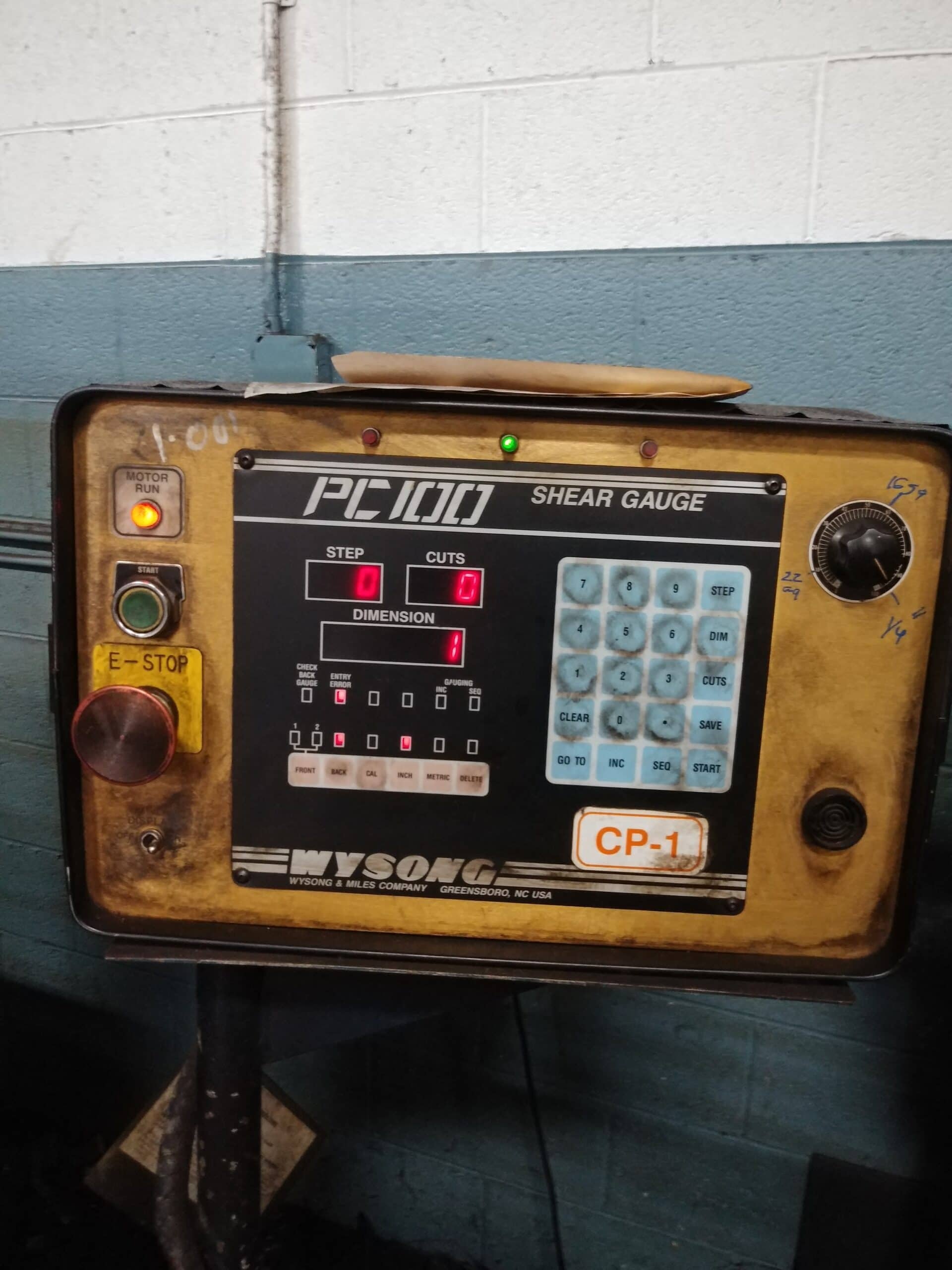 1/4" X 12' Wysong H-2512 CNC Shear,1999-Power Backguage - Image 3