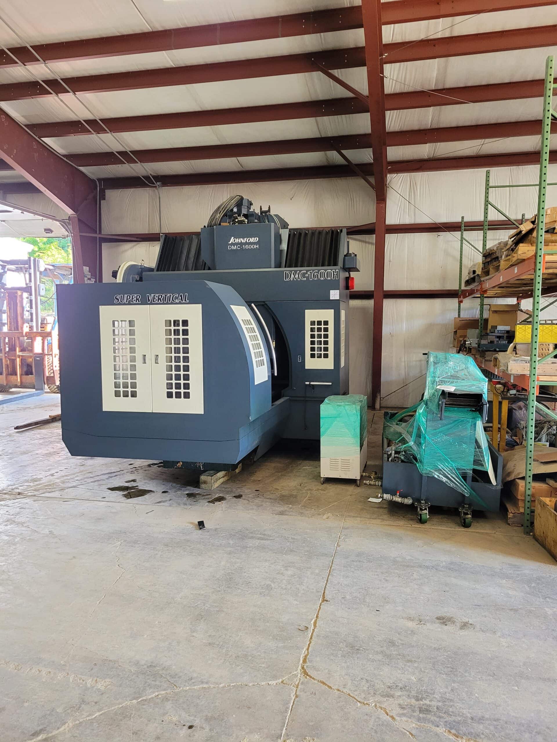 Johnford DMC-1600H Double Column Machining Center, 2012 - Fanuc 31MB, Oil Mist Coolant, Under Power CAT 50