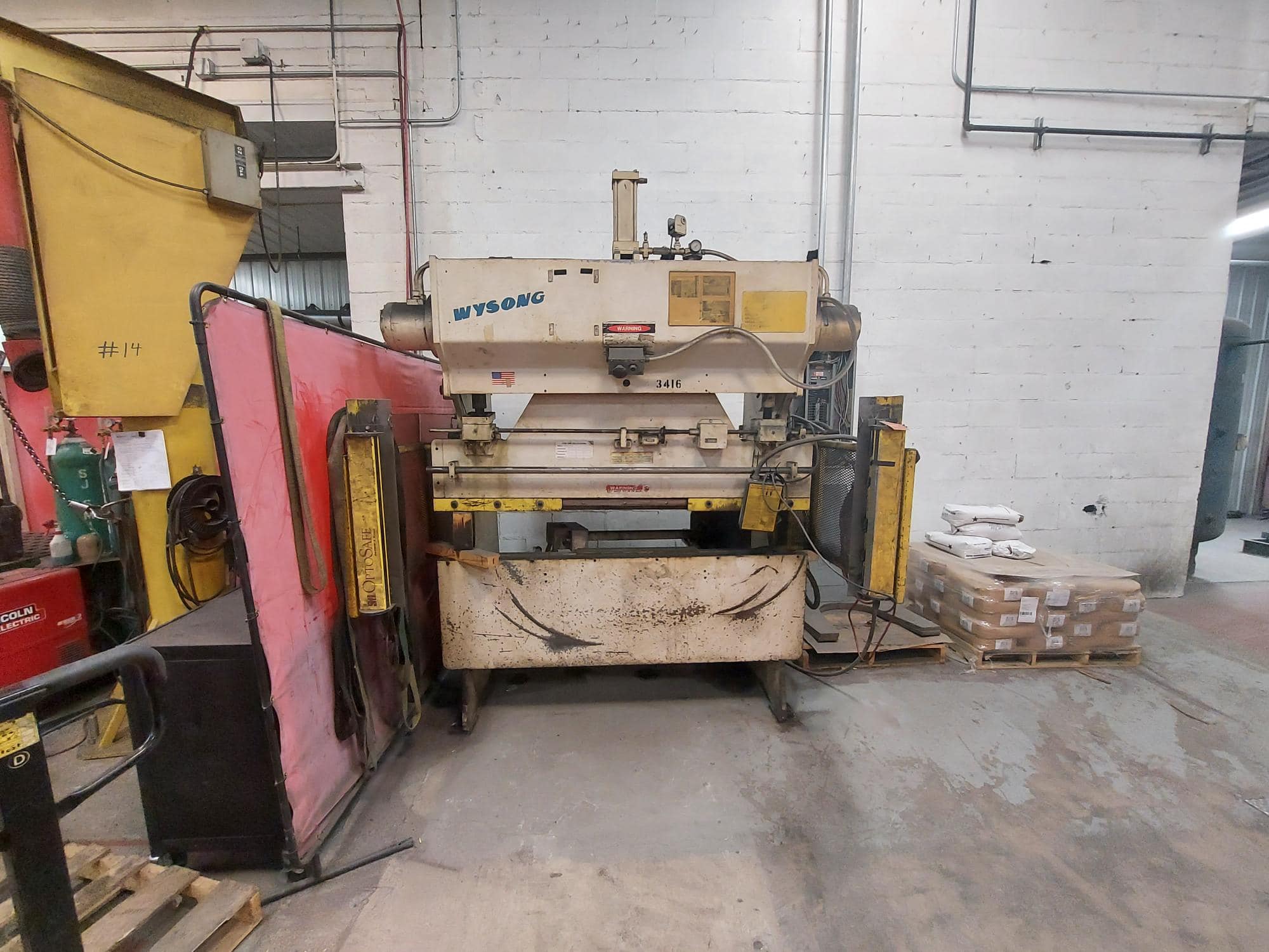 40 Ton x 6' Wysong H-4072 Press Brake - Image 3