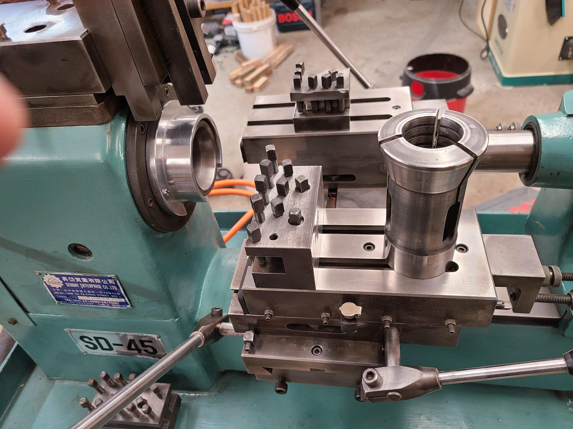 Senday SD-45 Bench Lathe, 2001 - Tailstock - Image 2