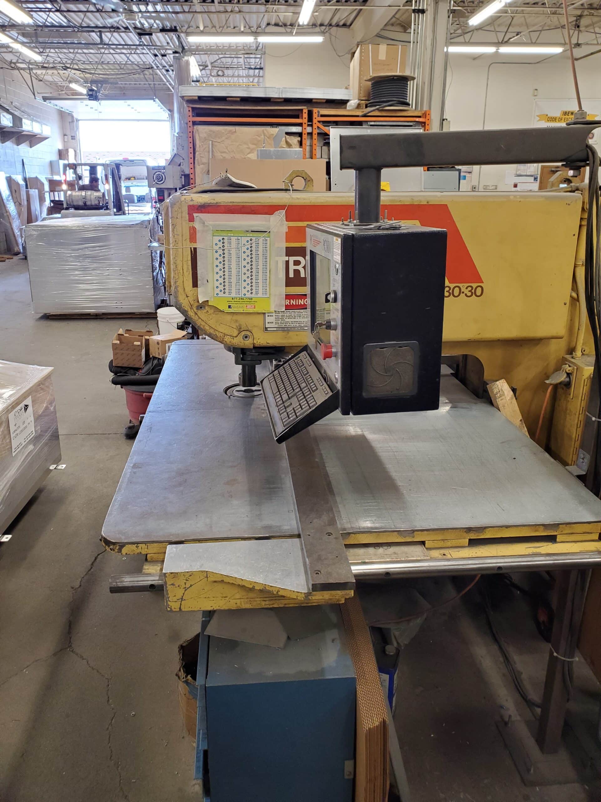 Strippit Super 30/30 CNC Single Station Punch, 1982 W/ Updated Touch Screen Control - Image 4