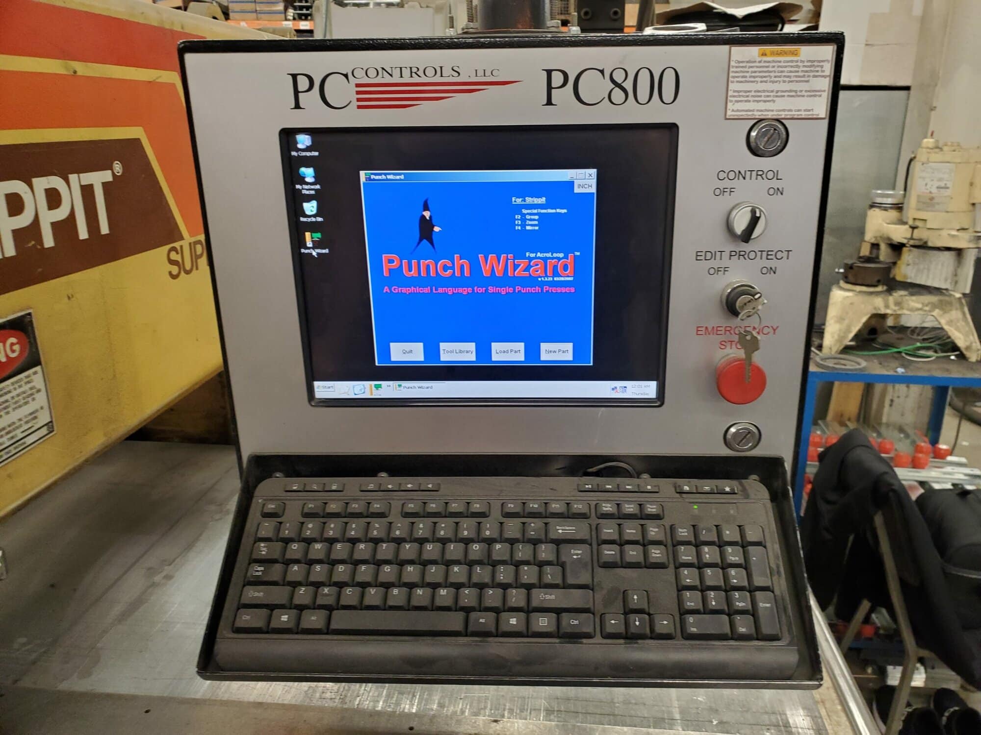 Strippit Super 30/30 CNC Single Station Punch, 1982 W/ Updated Touch Screen Control - Image 2